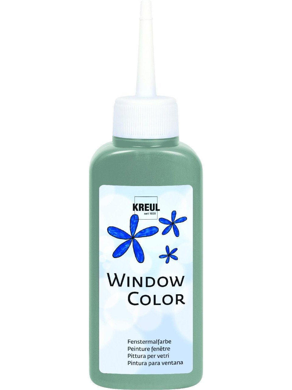 Bastelfarbe Kreul Window Color grau 80 ml