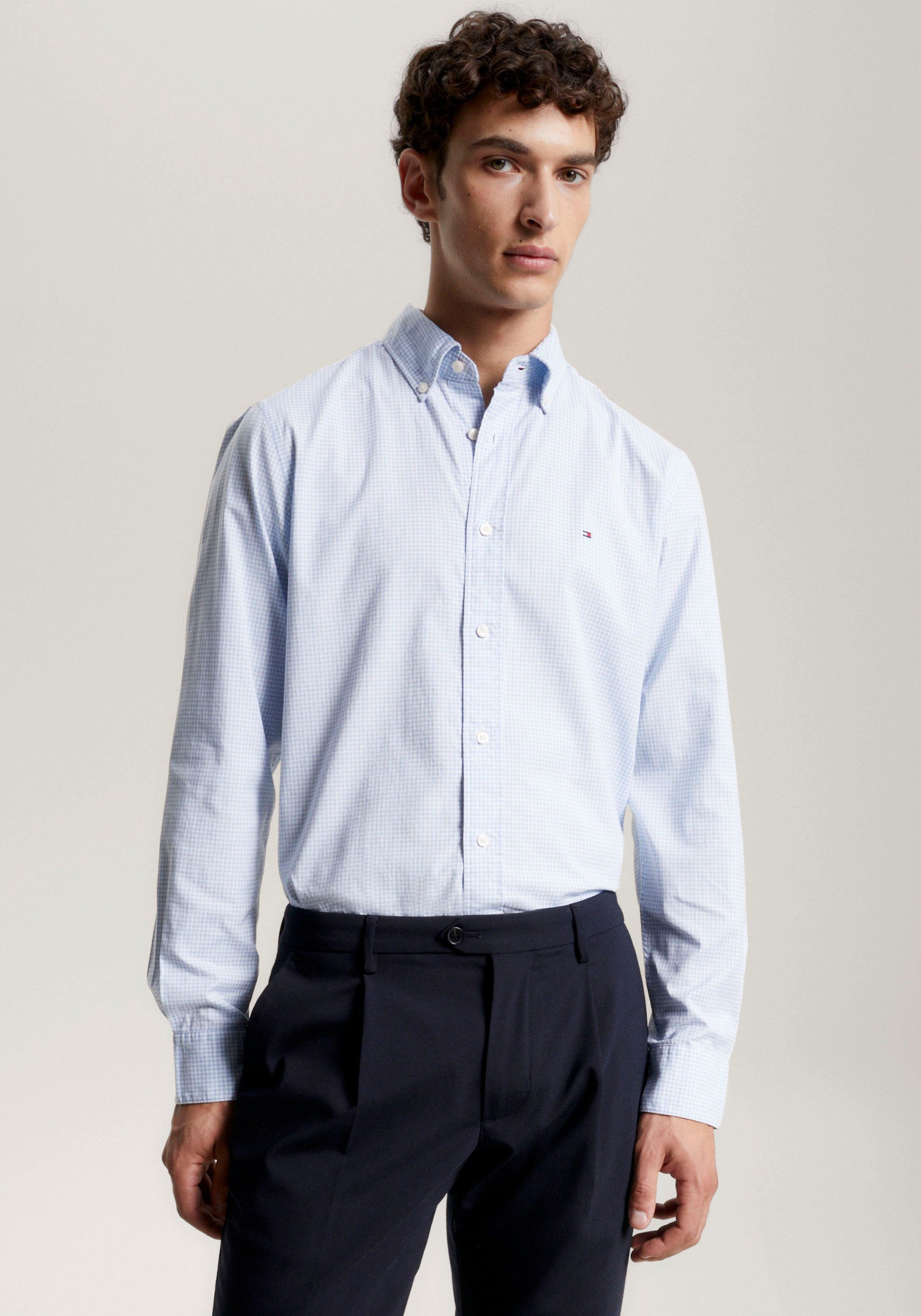 Tommy Hilfiger Langarmhemd NAT. SOFT FLEX GINGHAM RF SHIRT