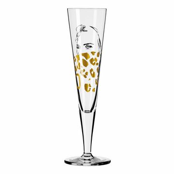 Ritzenhoff Champagnerglas Goldnacht Champagner 011, Kristallglas, Made in Germany