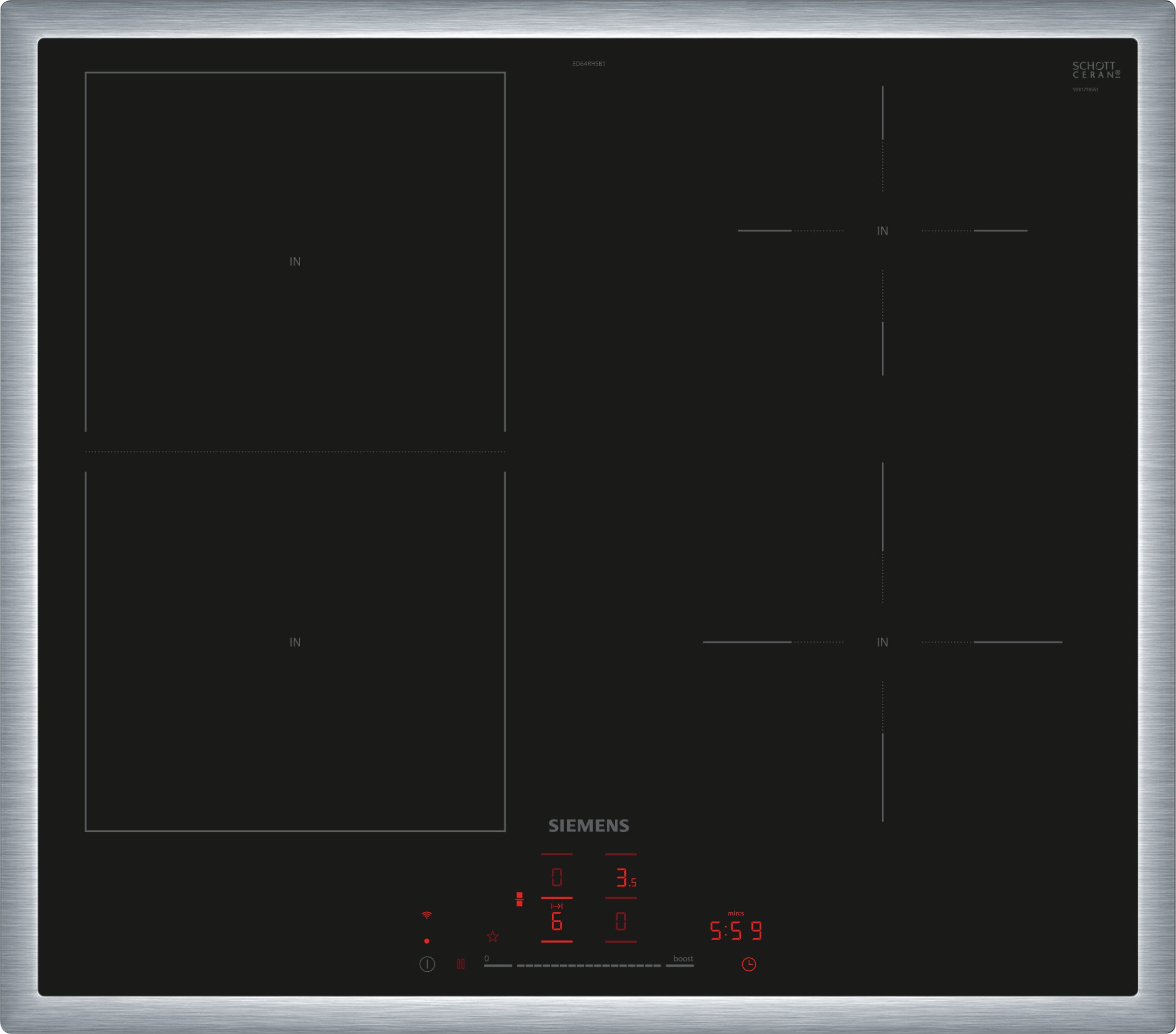 Induktions-Kochfeld iQ500 ED64RHSB1E