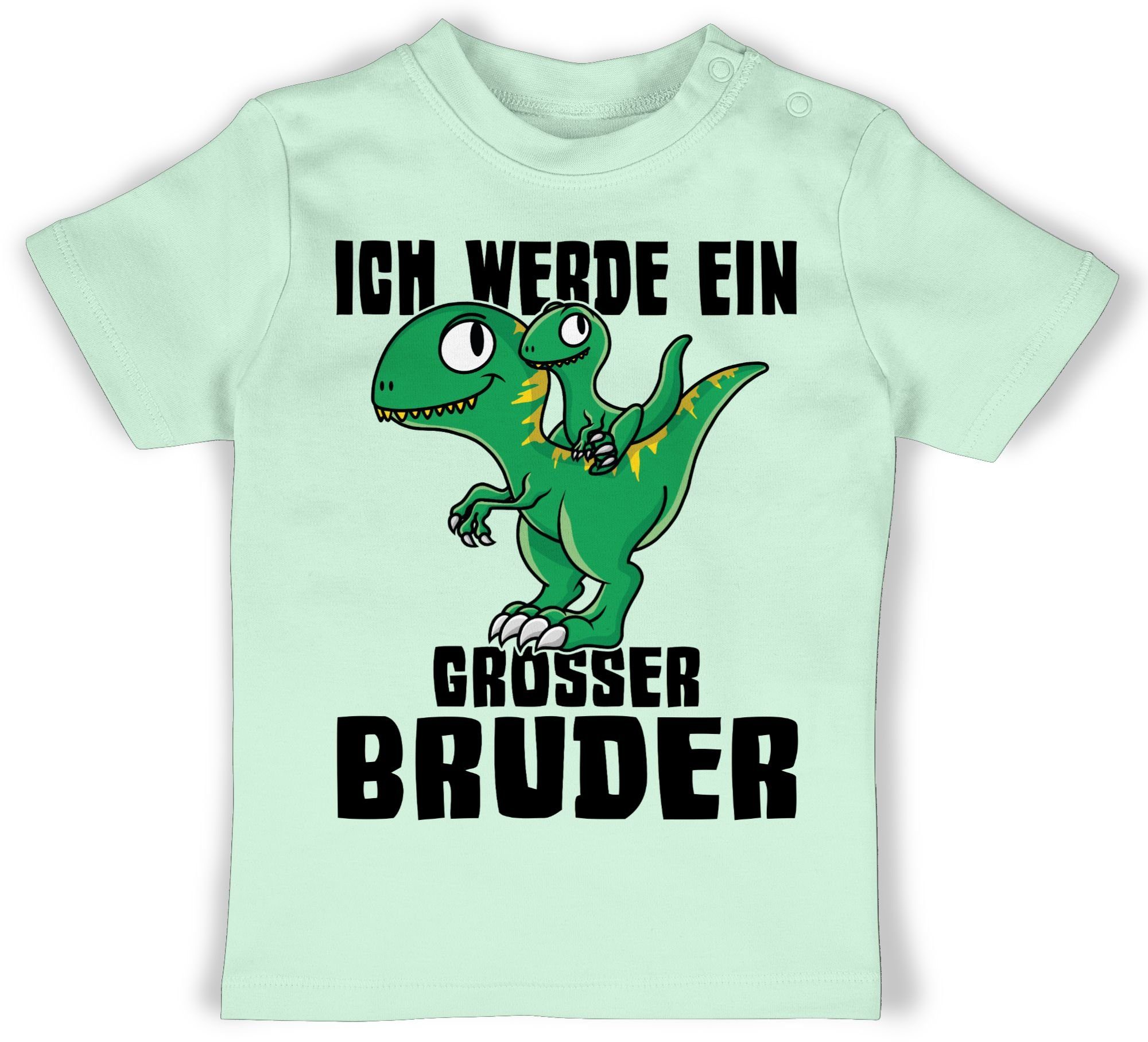 Shirtracer TShirt »Ich werde ein großer Bruder mit Dinos Geschwister Bruder und Schwester