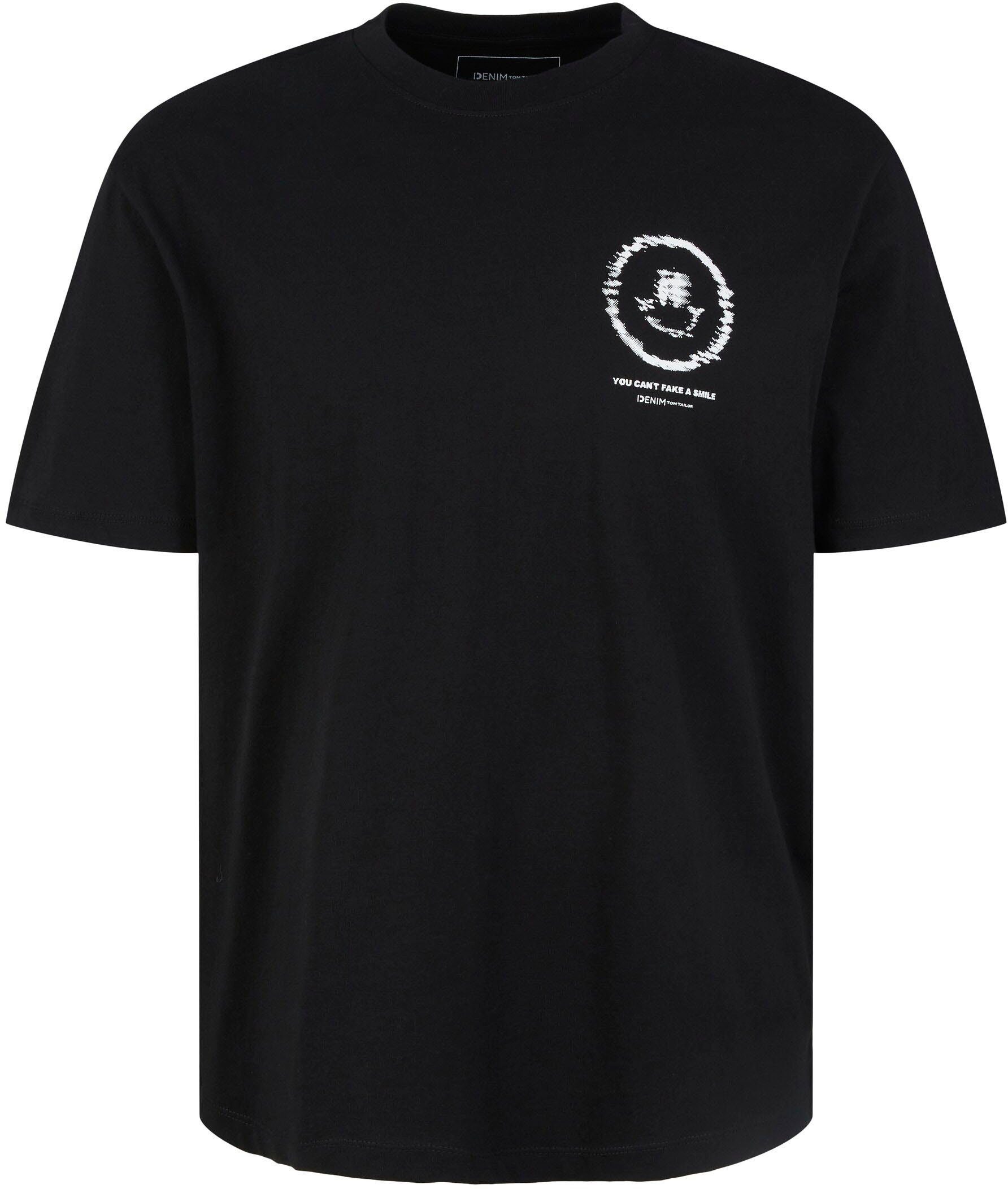 schwarz Denim TAILOR T-Shirt TOM