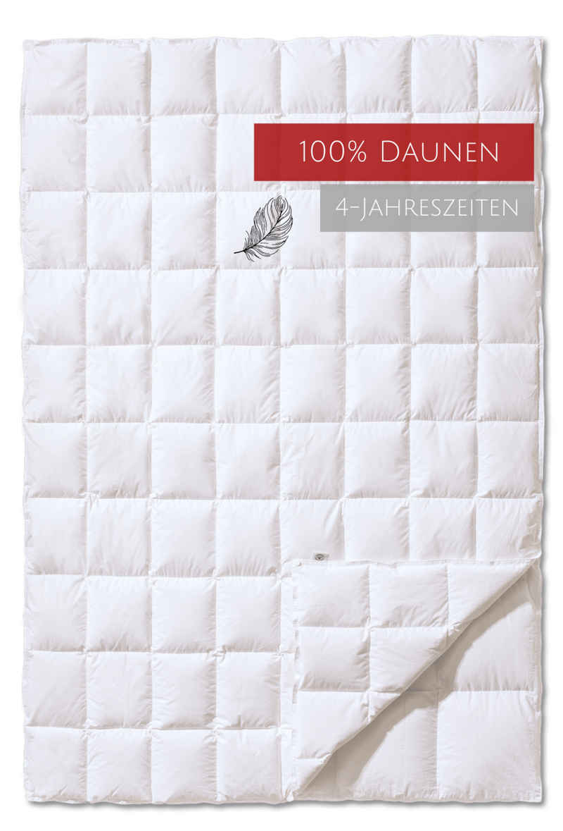4-Jahreszeitenbett, Superior Duo, Kauffmann, Füllung: 100% Daunen, Bezug: 100% Baumwolle, allergikerfreundlich