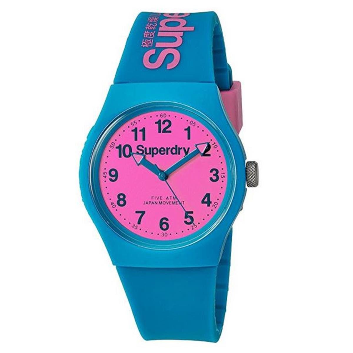 Superdry Quarzuhr Superdry SYG164AUP Analog Quarz mit Silikonarmband, Superdry Urban