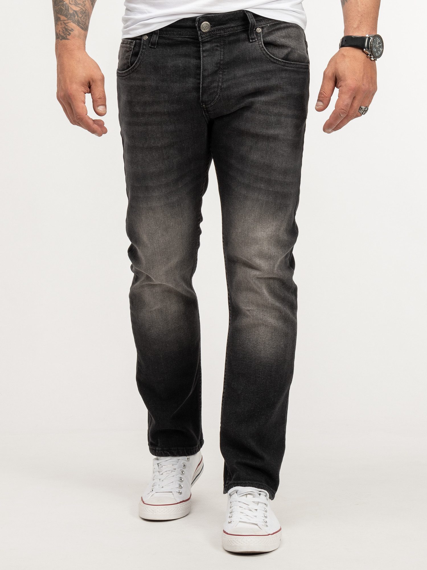Lorenzo Loren Regular-fit-Jeans Herren Jeans Stretch günstig online kaufen