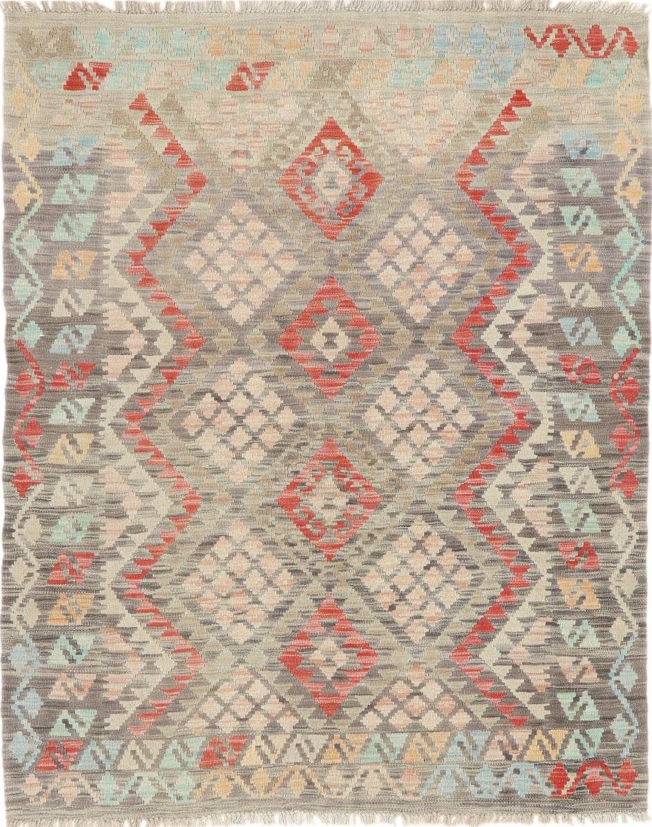 Orientteppich Kelim Afghan Heritage 134x168 Handgewebter Moderner Orientteppich, Nain Trading, rechteckig, Höhe: 3 mm