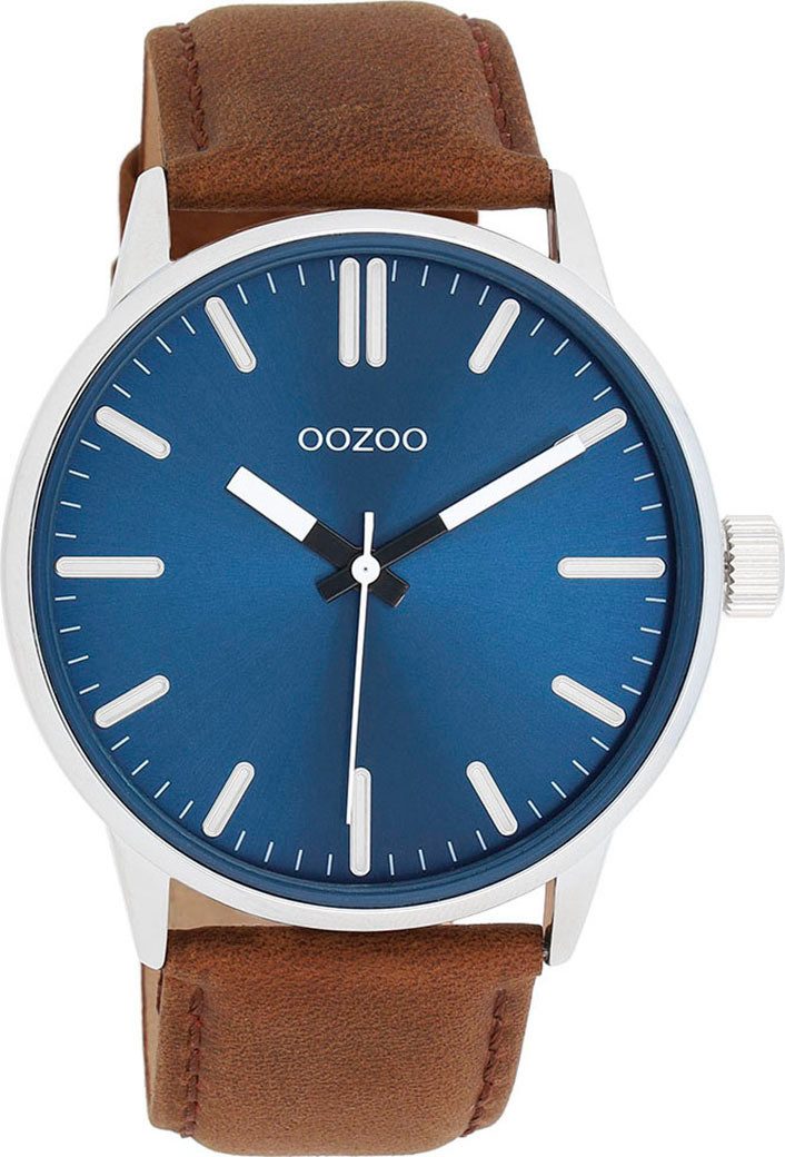 OOZOO Quarzuhr C11400, Armbanduhr, Herrenuhr, Lederarmband, günstig online kaufen