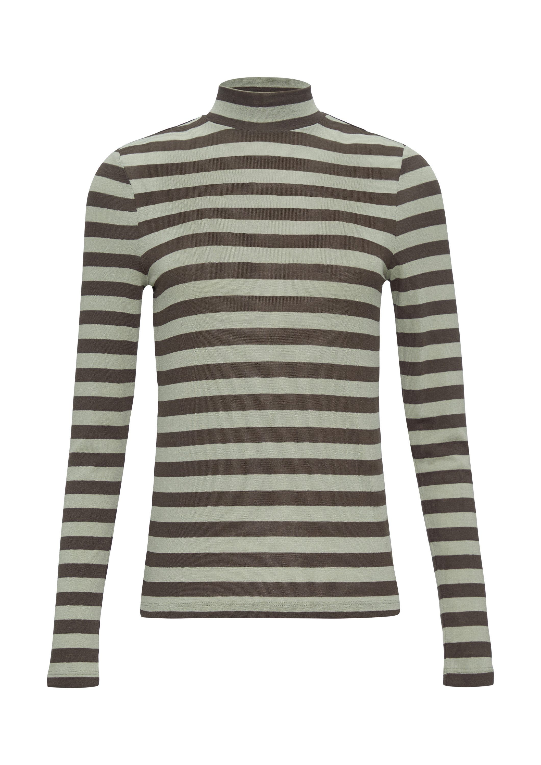 QS Langarmshirt T-Shirt Gestreiftes Longsleeve im günstig online kaufen