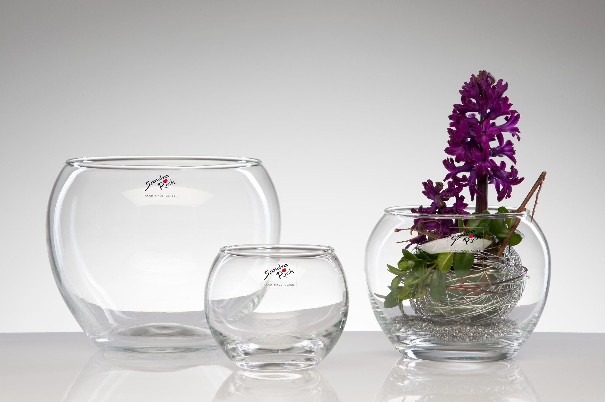 Sandra Rich Dekovase Glasschale Fish Bowl günstig online kaufen