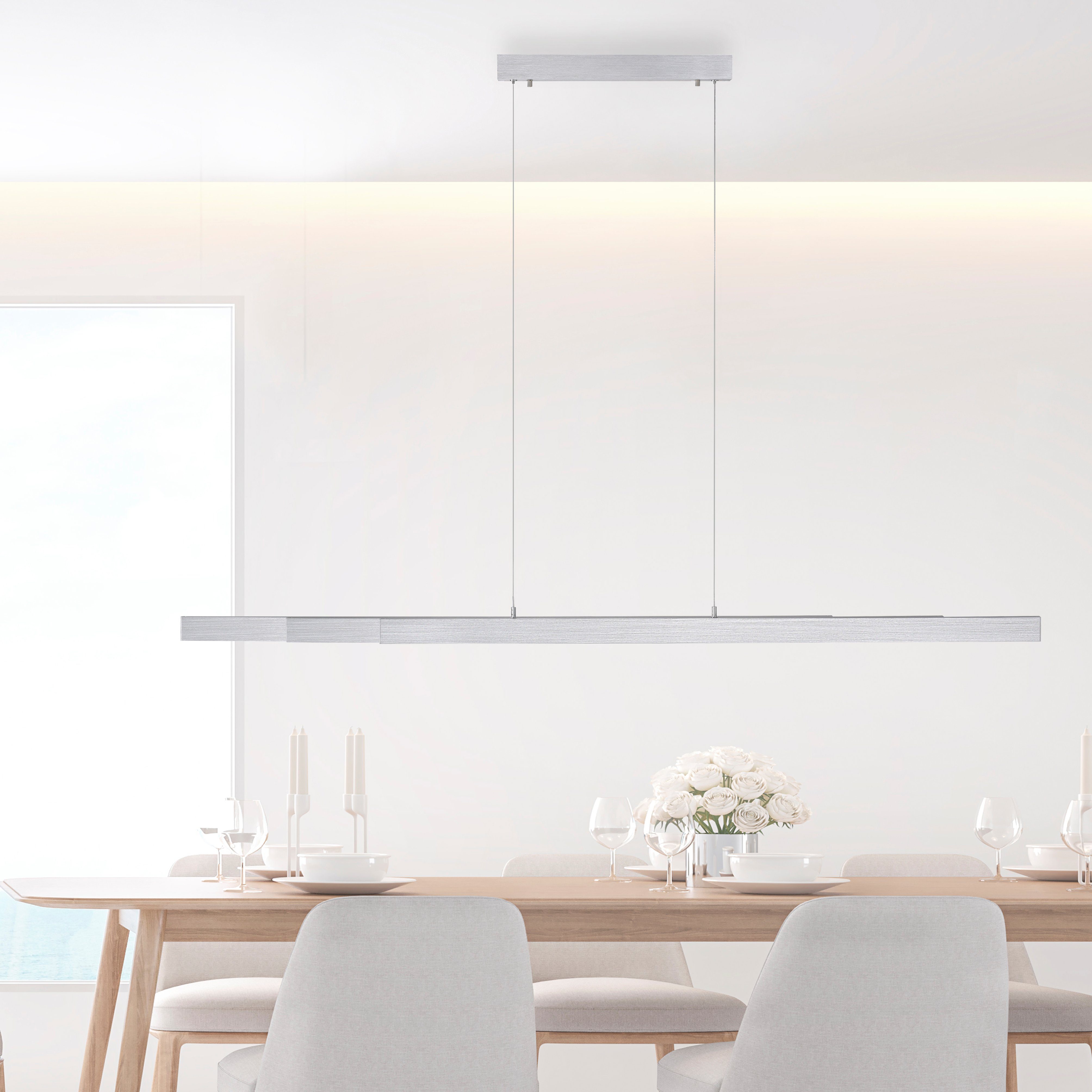JUST LIGHT Pendelleuchte LUZI, LED fest integriert, Warmweiß, LED