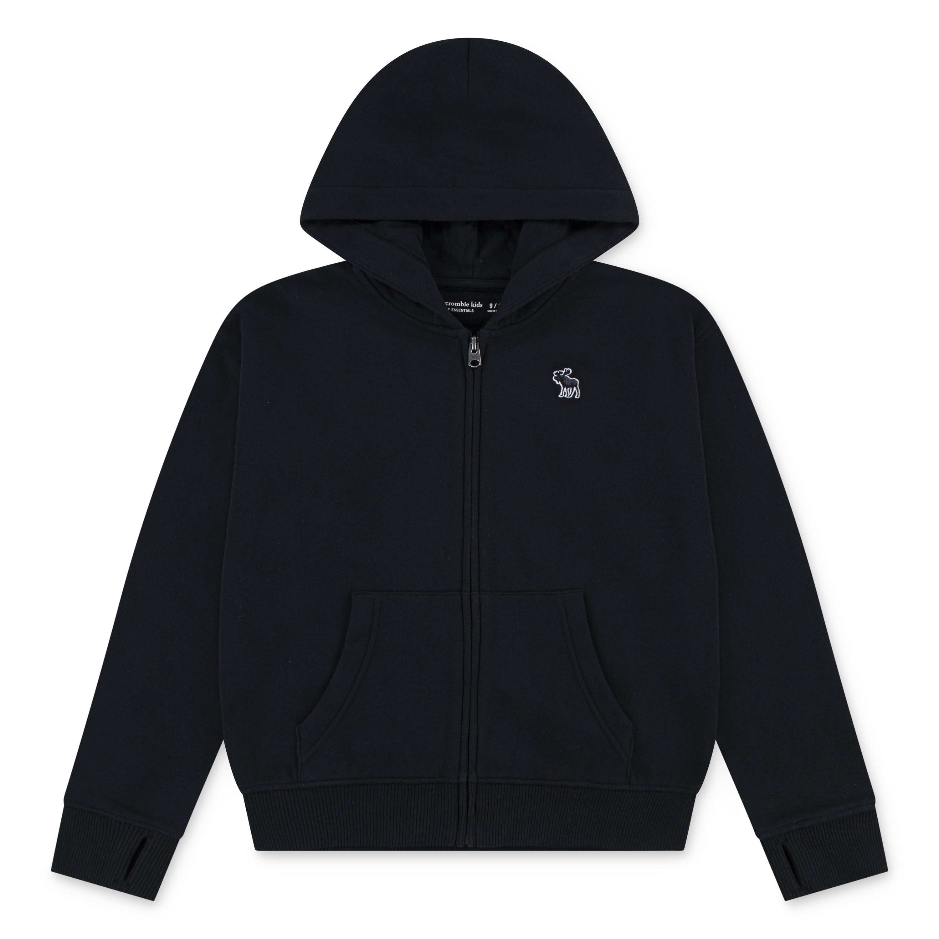 Abercrombie Kids Kapuzensweatjacke AFB ESSENTIALS FULL ZIP mit Logo-Stickerei, for boys