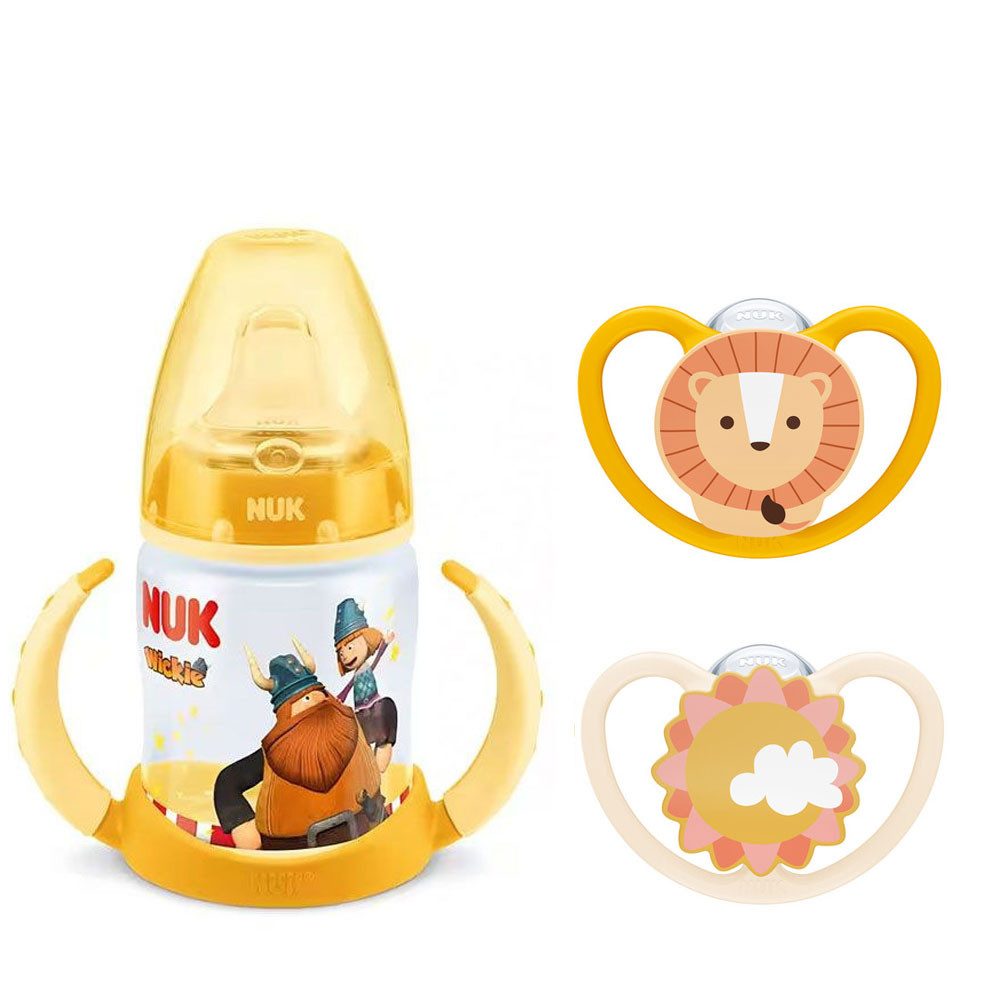 Babyflasche NUK Babyflasche, Trinklerflasche, Space Schnuller Set