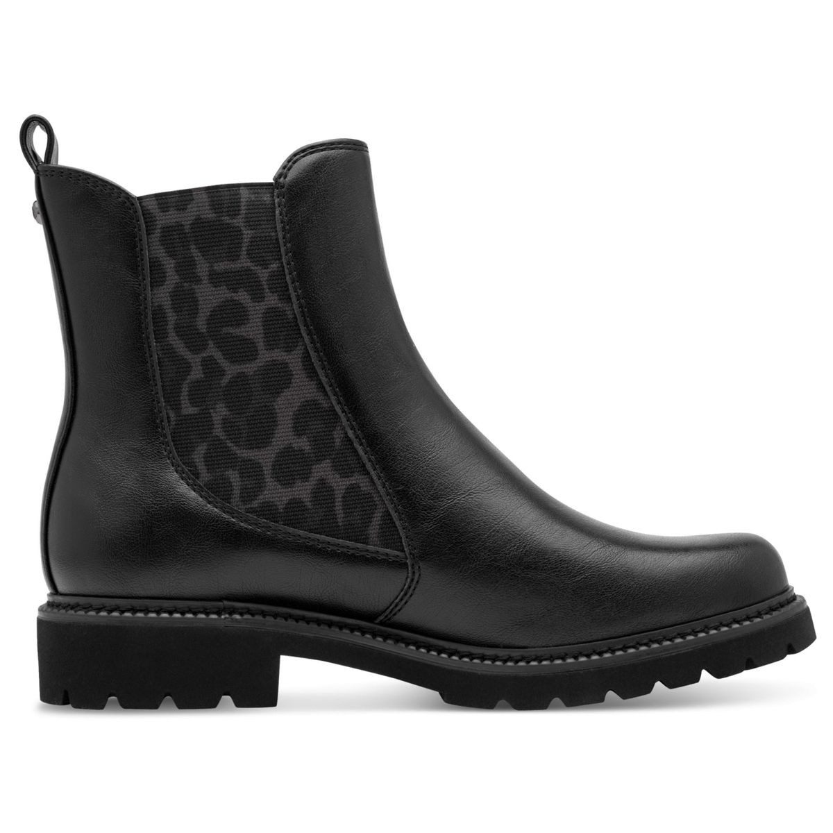 Tamaris 1-25483-45/0B0 Stiefelette Klassischer Chelsea Boot mit modischem Leoprint