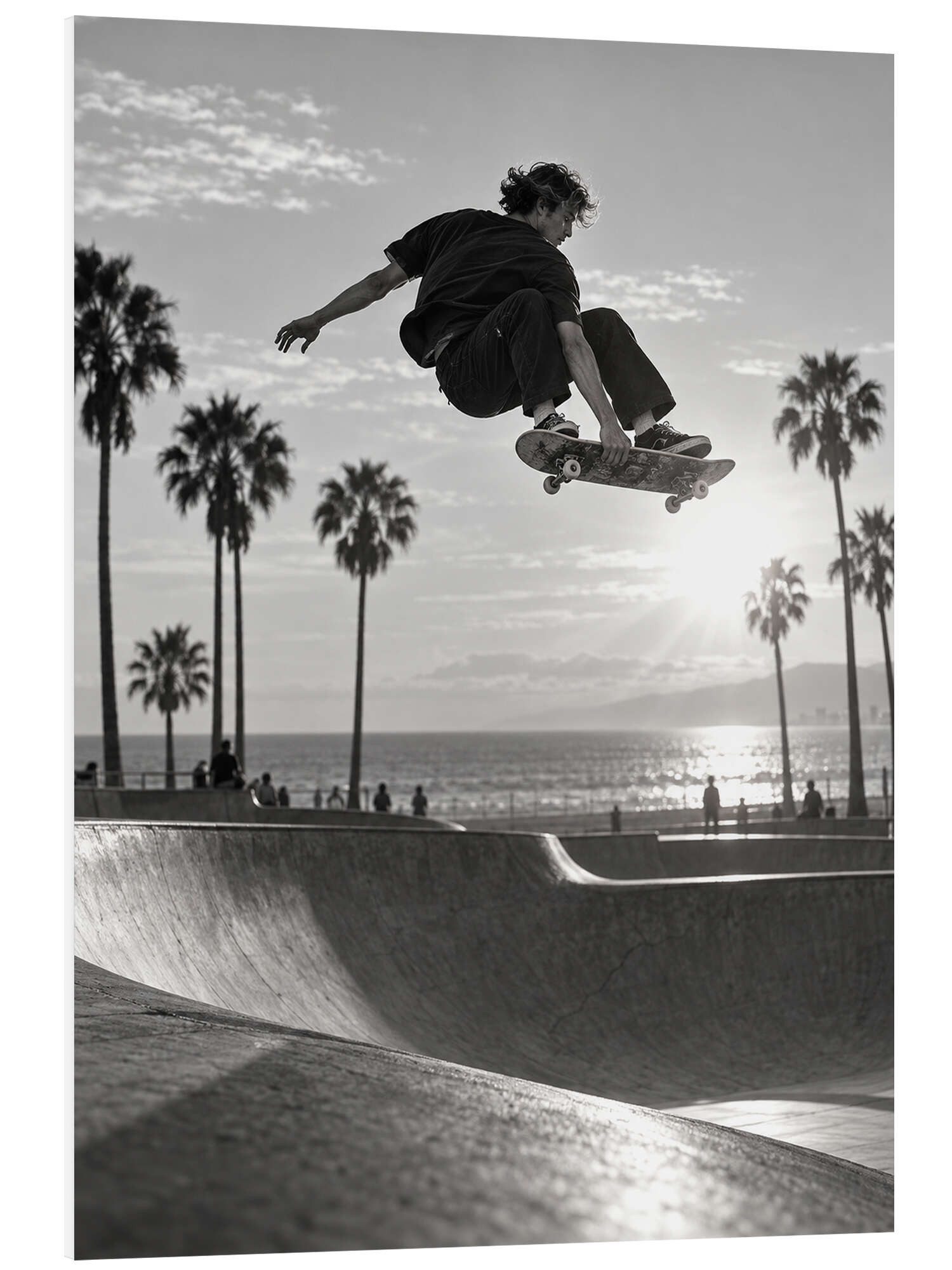 Posterlounge Wandbild Skateboard trick, Iconic Photo Collection, erhältlich als Poster, Leinwandbild, Wandsticker oder Acrylglasbild