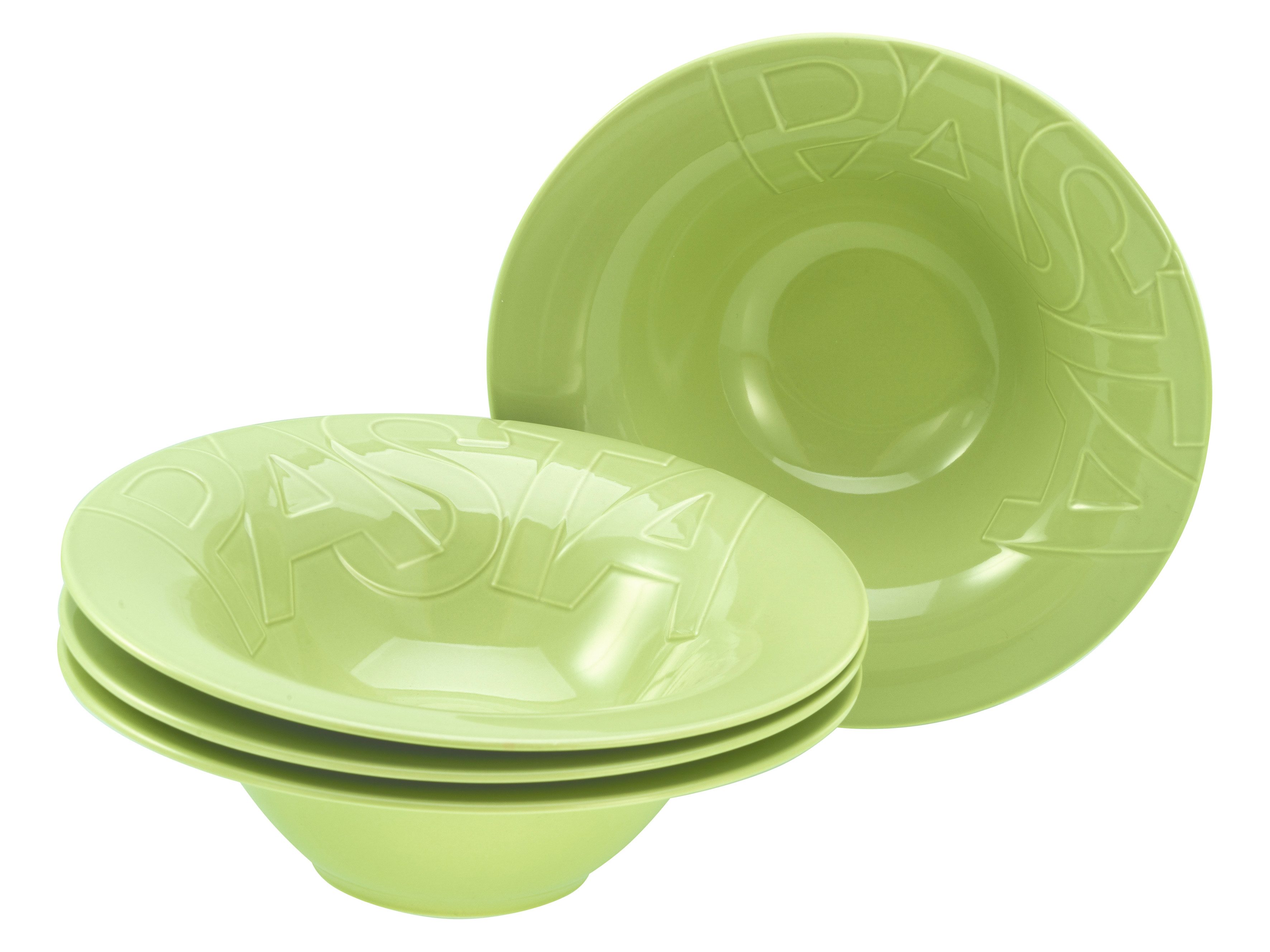 CreaTable Паста тарелка Gourmet, Паста тарелка 27 cm, 4-tlg, (4 St), Hochwertiges Design, Europäische Qualitätsproduktion