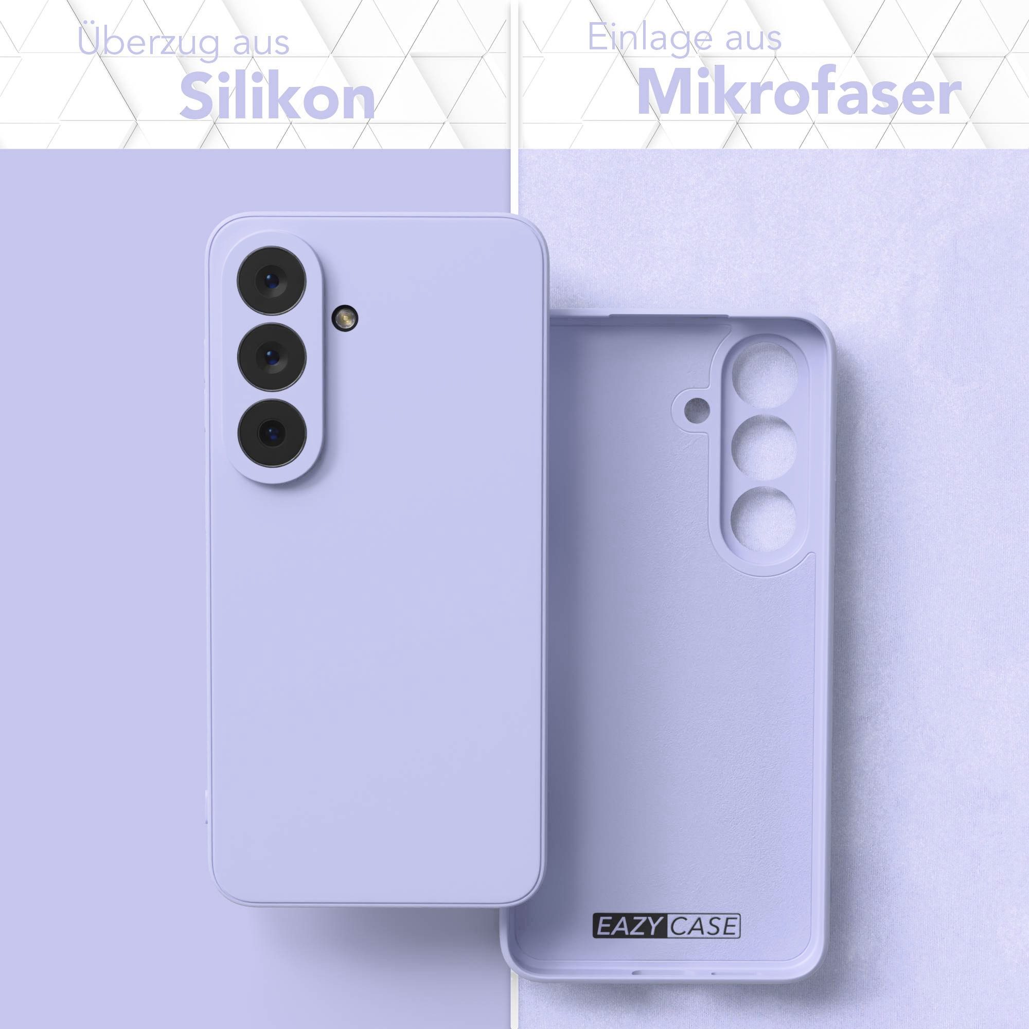 EAZY CASE Handyhülle TPU Hülle für Samsung Galaxy S26 6,3 Zoll, Silikonhülle stoßfest Smart Slimcover Case Dünn Blau Lila