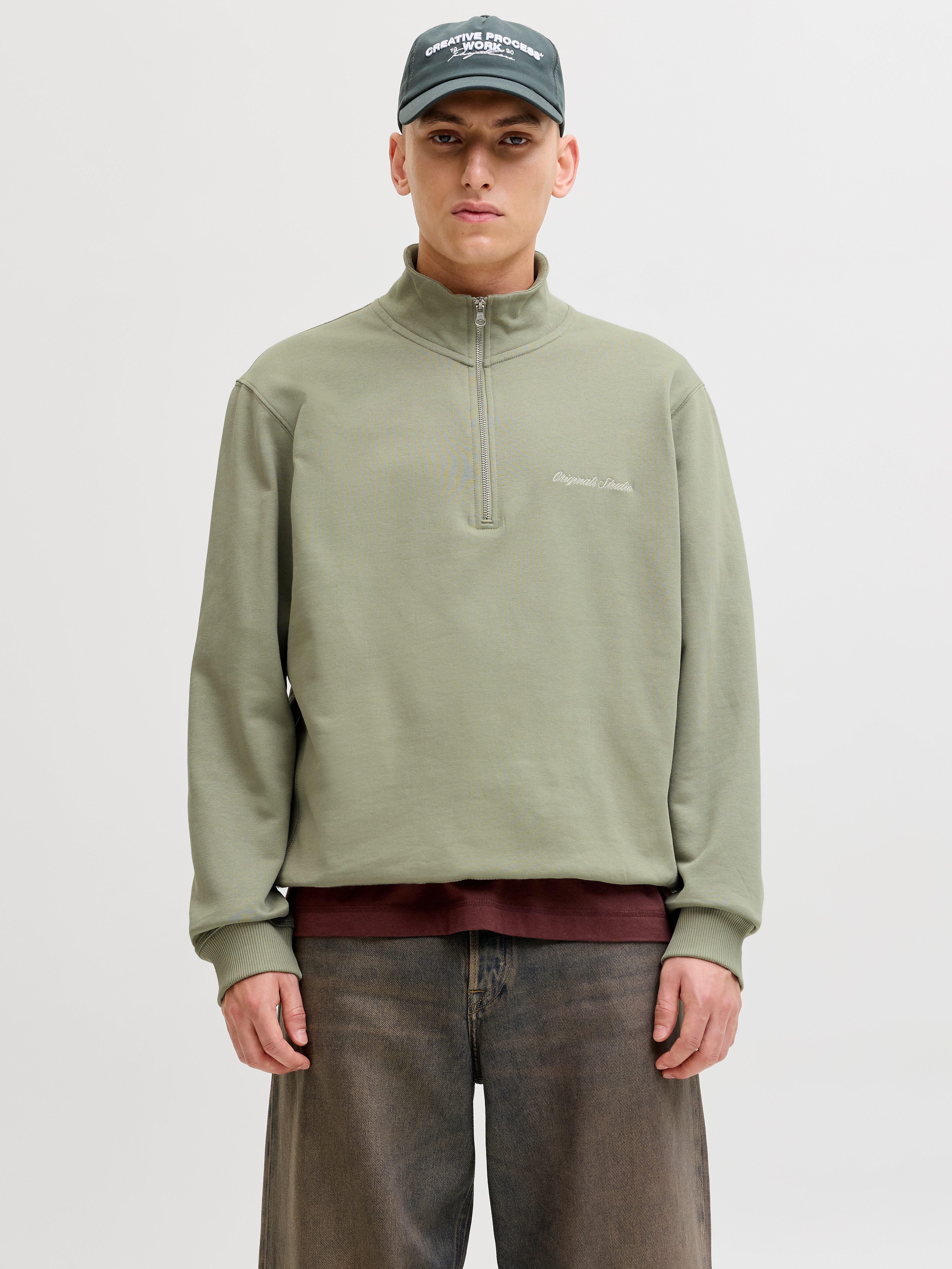 Sweatshirt JORNORREBRO EMB SWEAT HIGH NECK SN