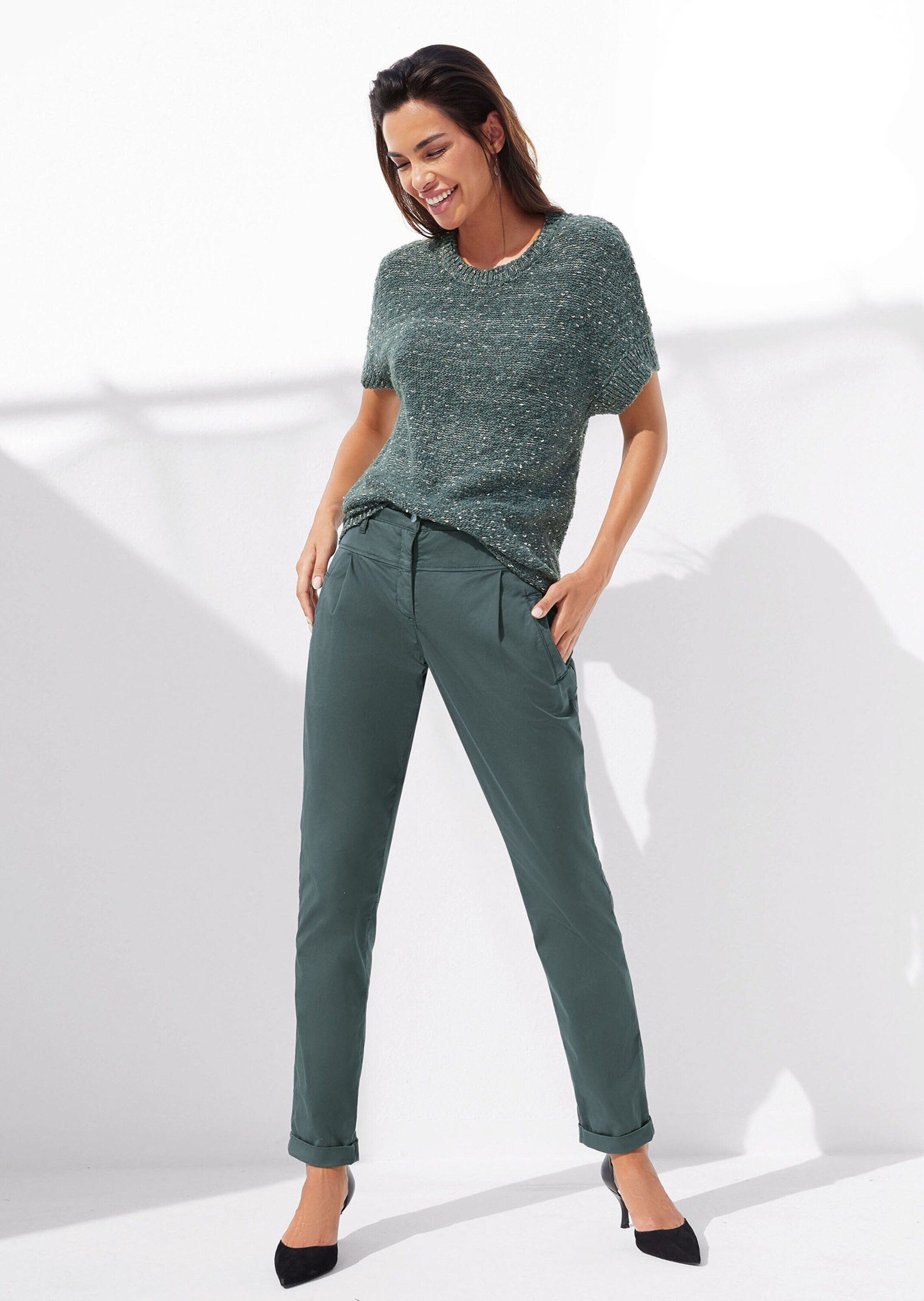 MADELEINE Chinos Chino-Hose mit Bundfalten günstig online kaufen