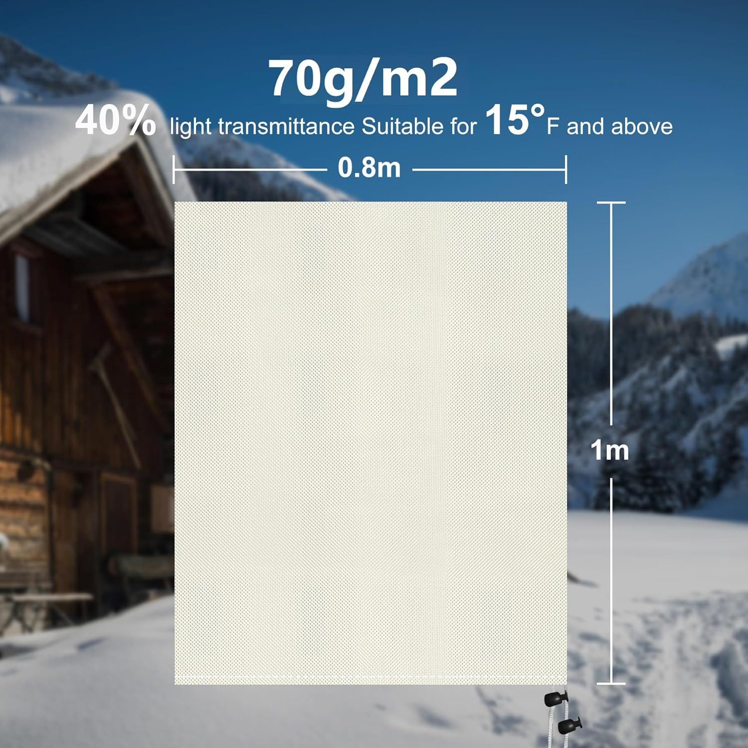 FELIXLEO Abdeckhaube Kübelpflanzen Winterschutz 2er Frostschutz Atmungsaktiv