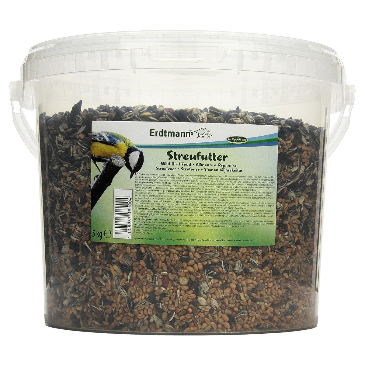 Erdtmann's Streufutter 5 kg im Eimer, für: Vogel
