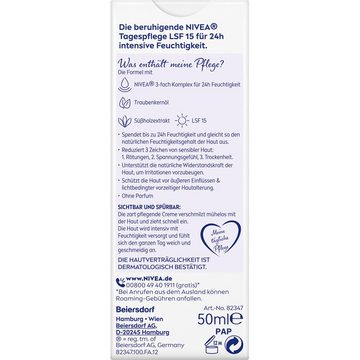 Nivea Gesichtspflege Gesichtscreme Essentials sensible Haut LSF 15, 1-tlg.