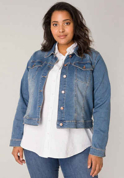 Base Level Curvy Jeansjacke BAS-Yamila Modisches Basic