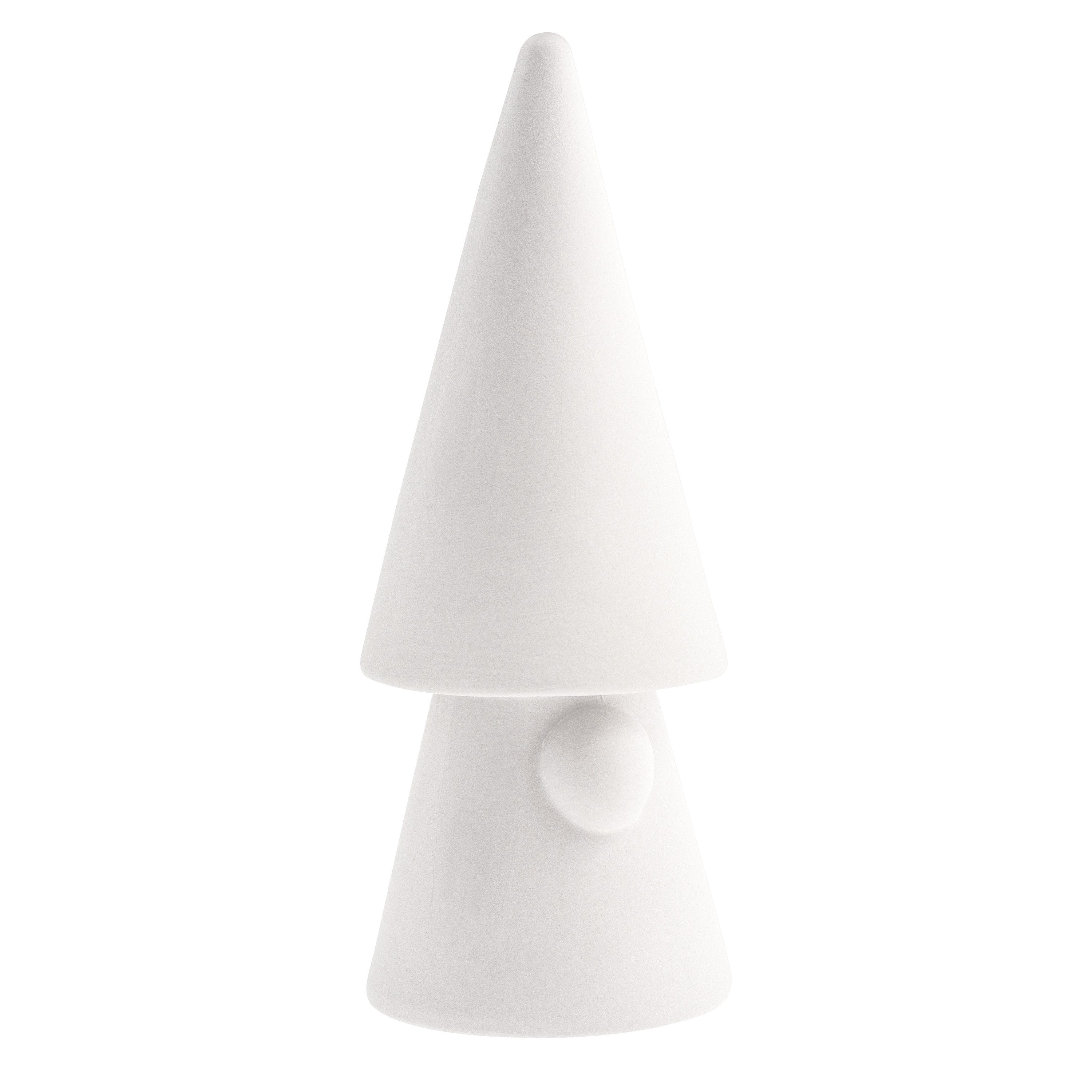 Storefactory Scandinavia Dekoobjekt Dekoobjekt Santa EVERT L Keramik weiß, Ø 6x15 cm