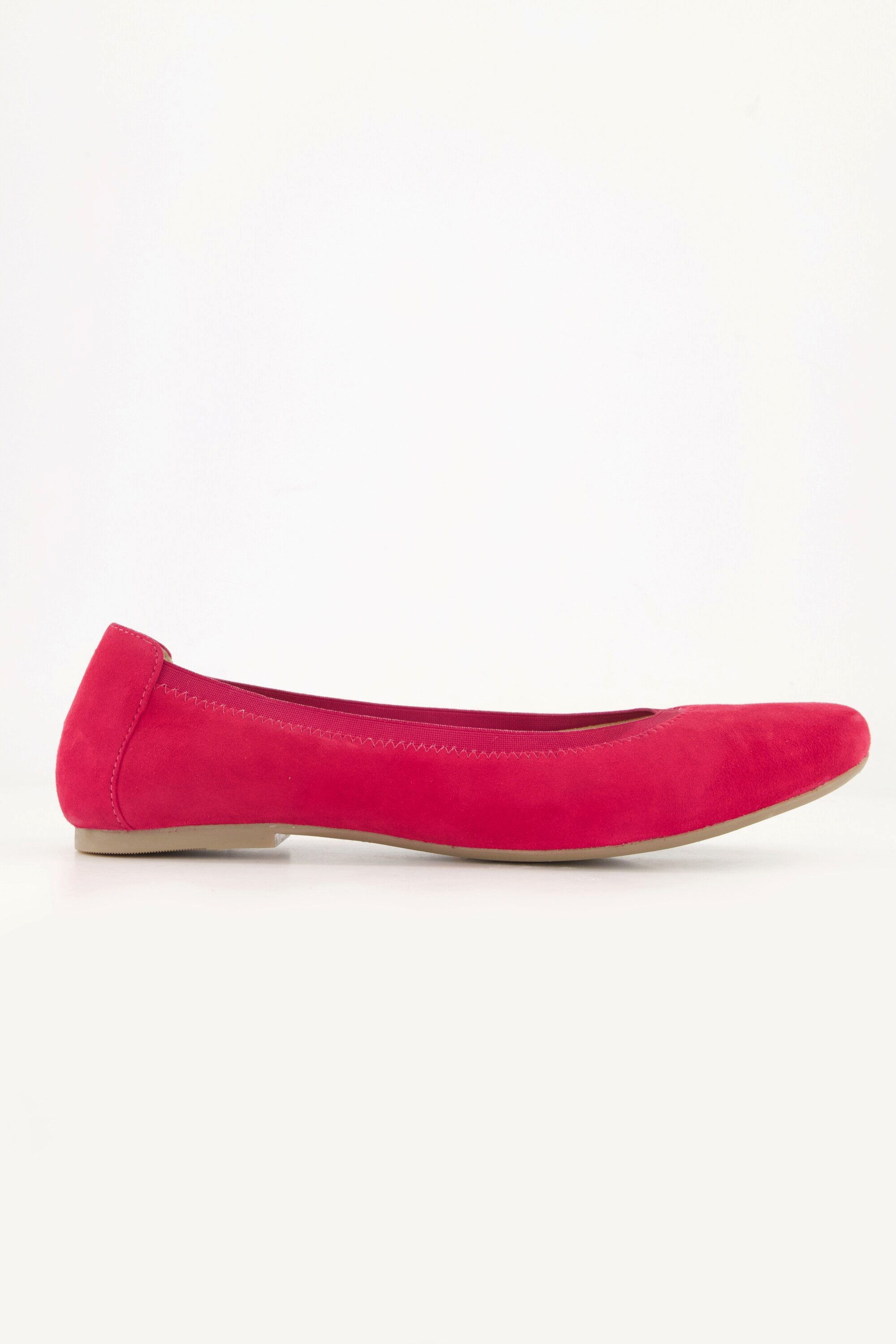 Ulla Popken Leder-Ballerinas Veloursleder elastischer Einstieg günstig online kaufen