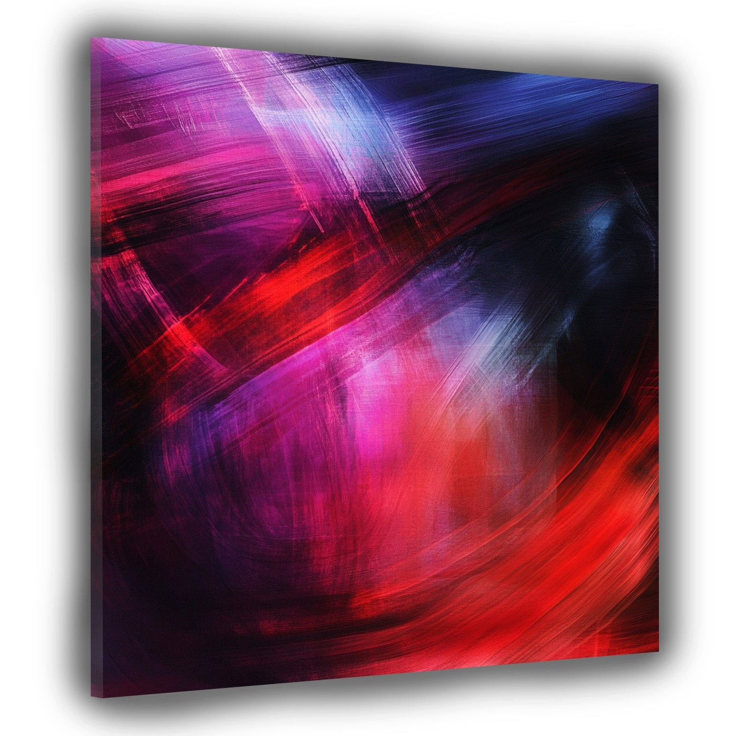 Artedinoi Leinwandbild Leuchtende Linien dunkel Leinwandbild Wandbild Kunstdruck XL Wanddeko, Leuchtende Linien auf Dunkel