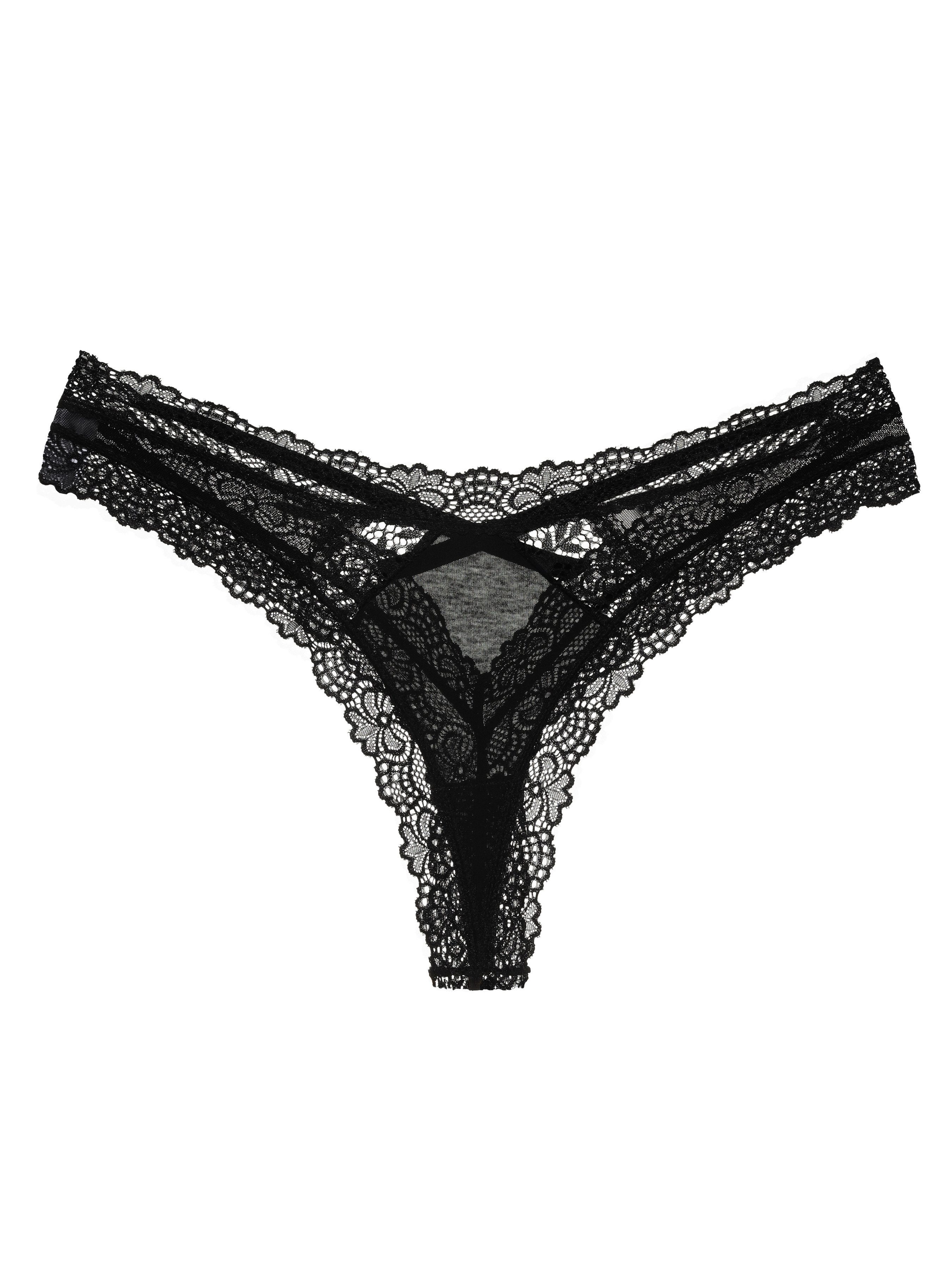 Elegant Love Tangaslip Sexy Damen Slip, Dessous, Unterhosen, Unterwäsche in Spitzenoptik (1-St) Criss-Cross-Cut-Out-Höschen & V-String Lingerie, Panties, Reizwäsche