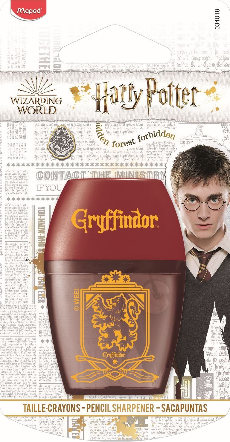 MAPED Bleistift Harry Potter Gryffindor Anspitzer mit Dose