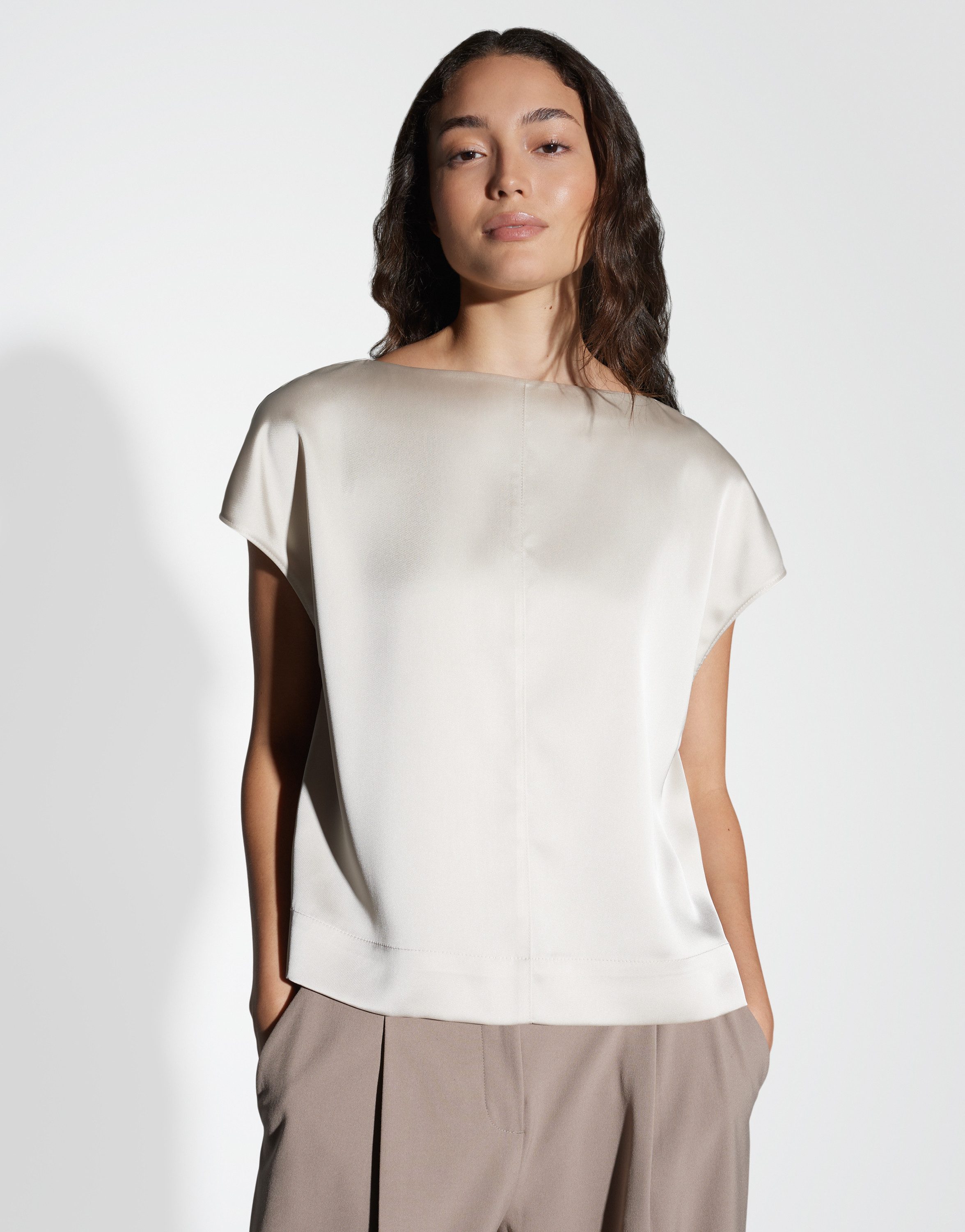 OPUS Satinbluse FESTIVA Regular aus glänzendem Satin günstig online kaufen