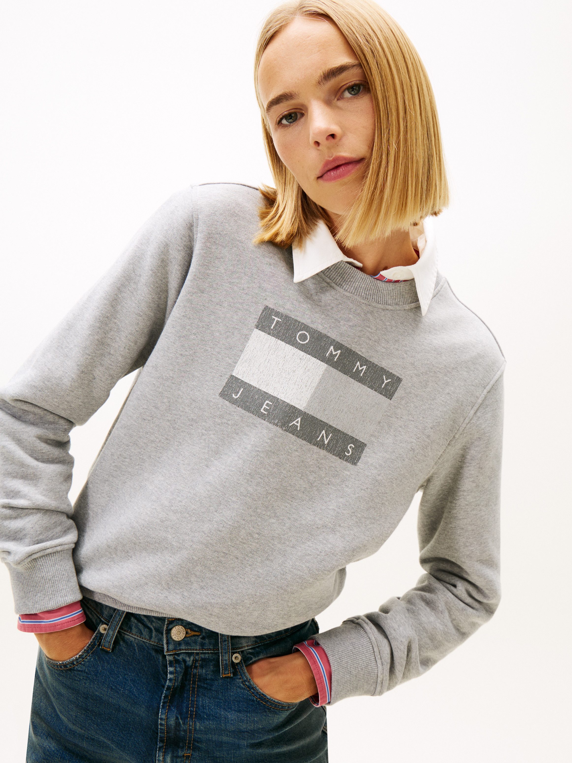 Tommy Jeans Sweatshirt TJW REG TJ FLAG CREW günstig online kaufen