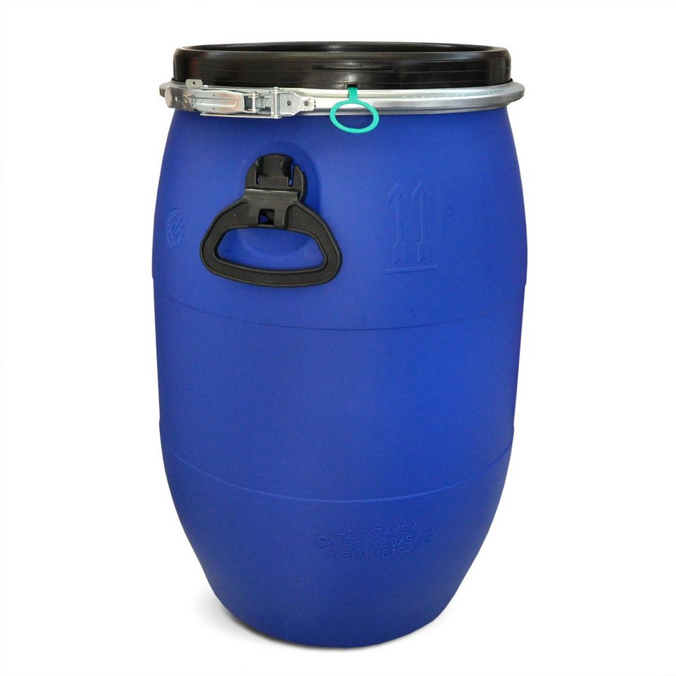 Weithalsfass 60 Liter mit Schraubdeckel | Kunststofffass HDPE Weithalsfass 60 Liter mit Schraubdeckel | Kunststofffass HDPE
