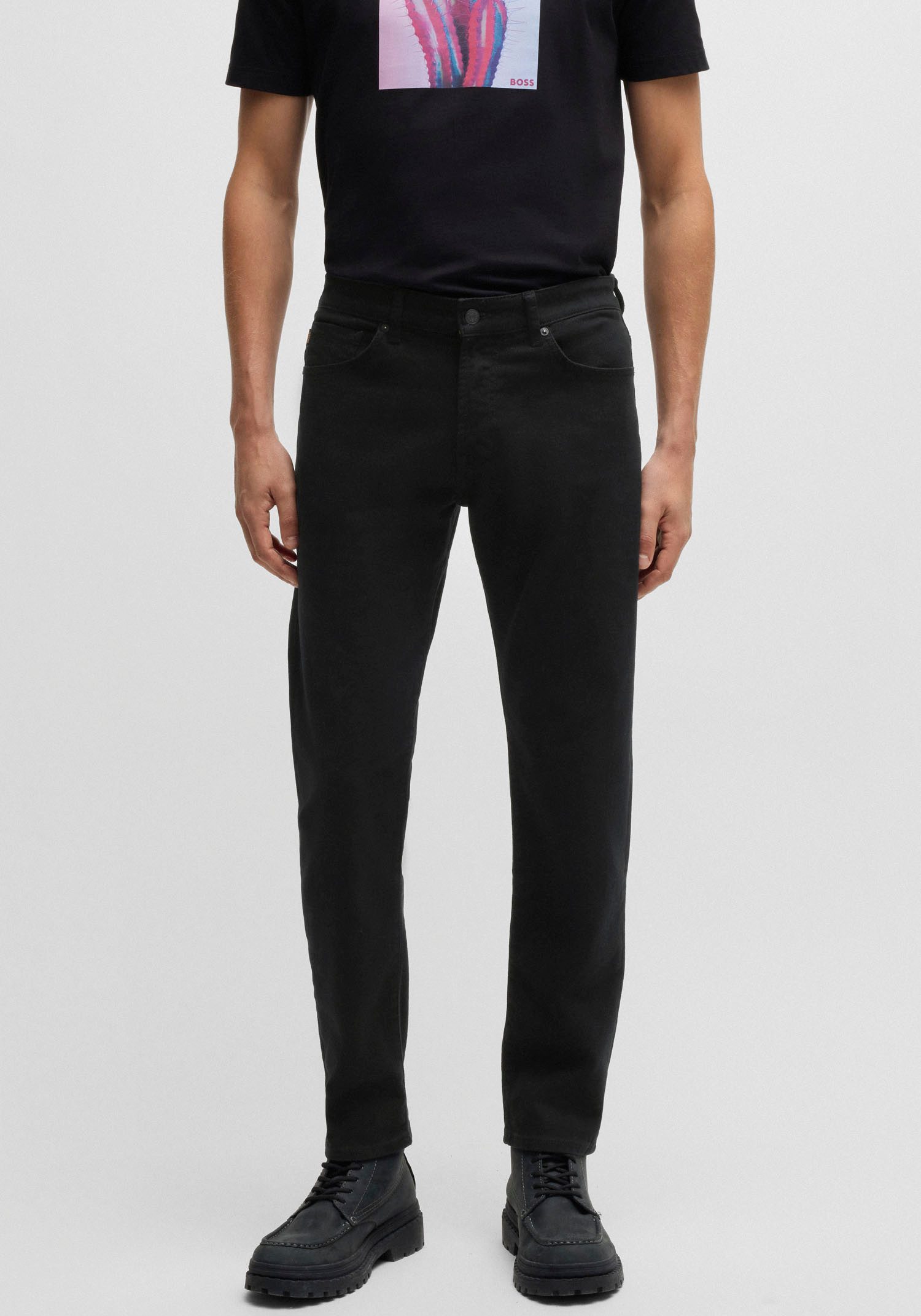 BOSS ORANGE Straight-Jeans Re Maine Stretch Denim Regular Gerades Bein Mittlere Leibhöhe – Bild 2 von 5