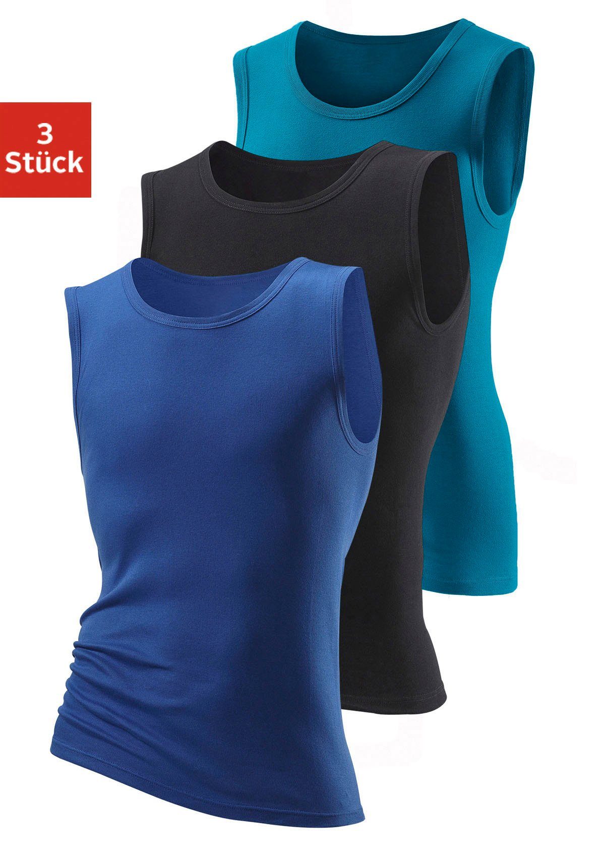 H.I.S Muscleshirt (Packung, 3-tlg) aus weicher Feinripp-Qualität günstig online kaufen