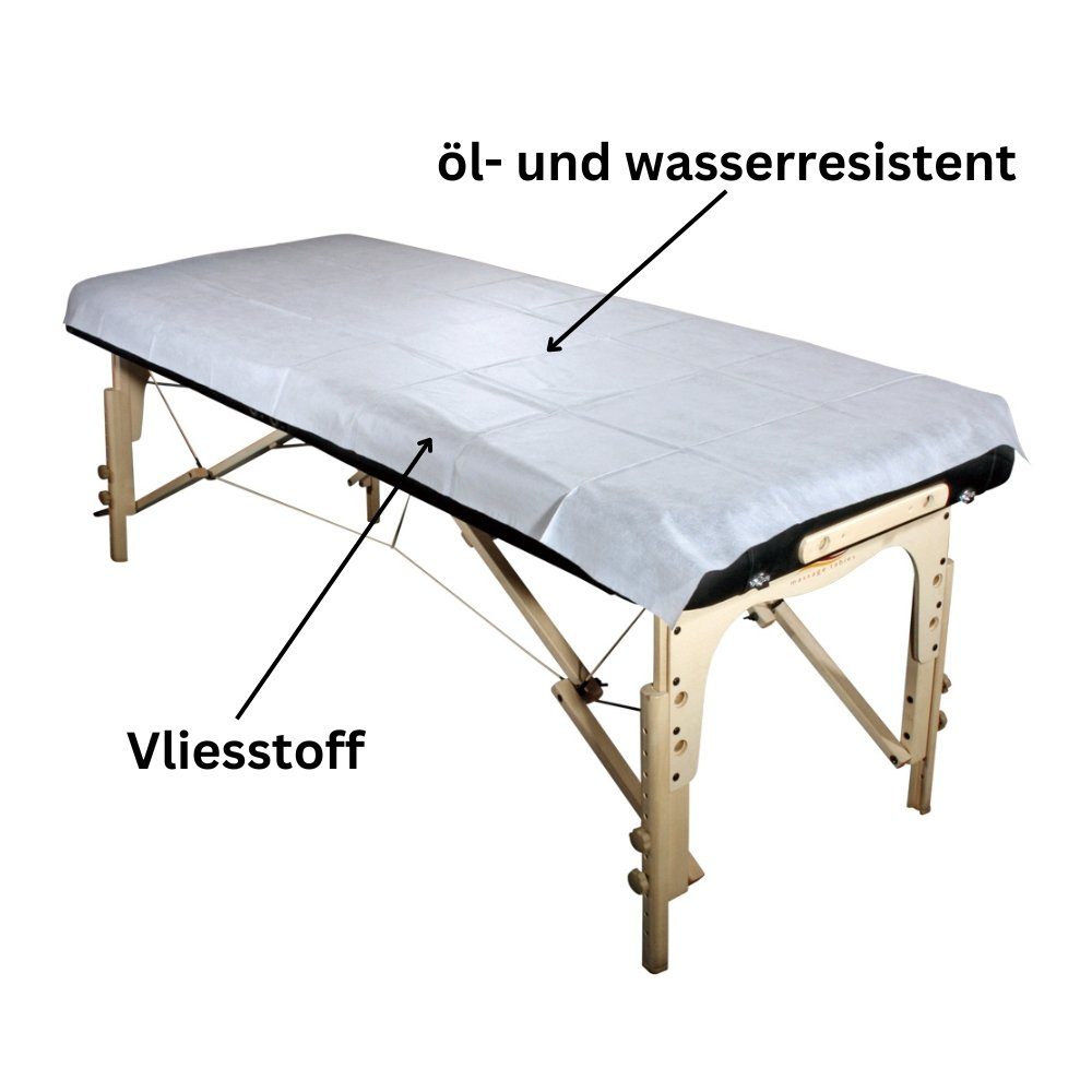 Duke-Handel Massageliegenbezug Therapieliegenbezug Einweg, Vlies, Gummizug: keinen, (10 Stück), Öl- und Wasserresistent