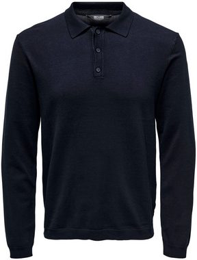 ONLY & SONS Polokragenpullover ONSWYLER LIFE REG 14 LS POLO KNIT NOOS