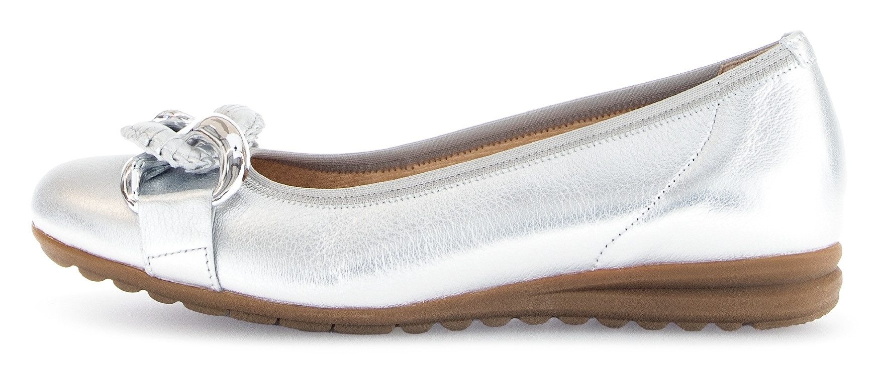 Gabor FLORENZ Ballerina, Keilabsatz, Businessschuh, Halbschuh, Schlupfschuh mit Zierkette – Bild 5 von 5