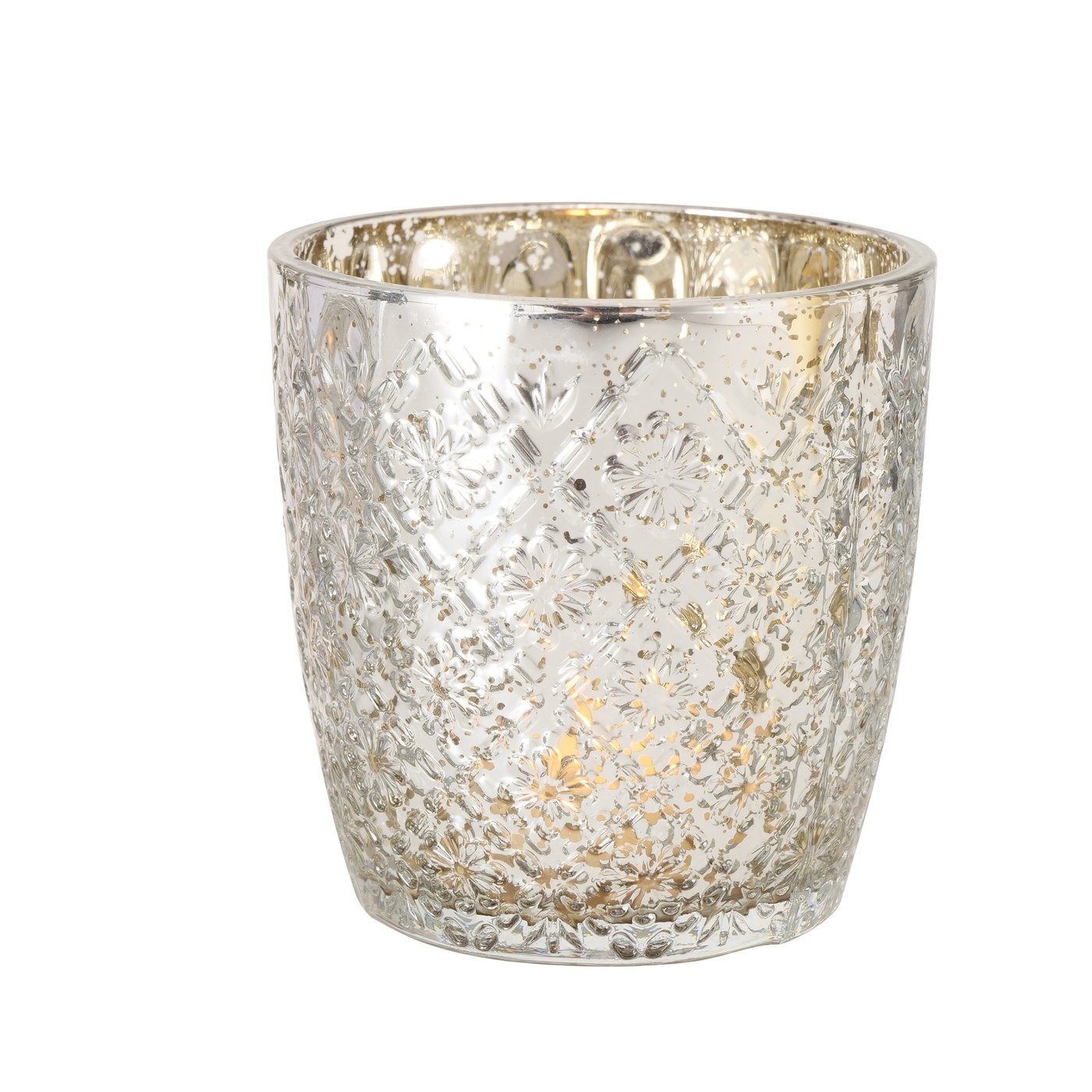 BOLTZE GRUPPE GmbH Windlicht Boltze Windlicht Patty 2er-Set Antik Silber 7 günstig online kaufen