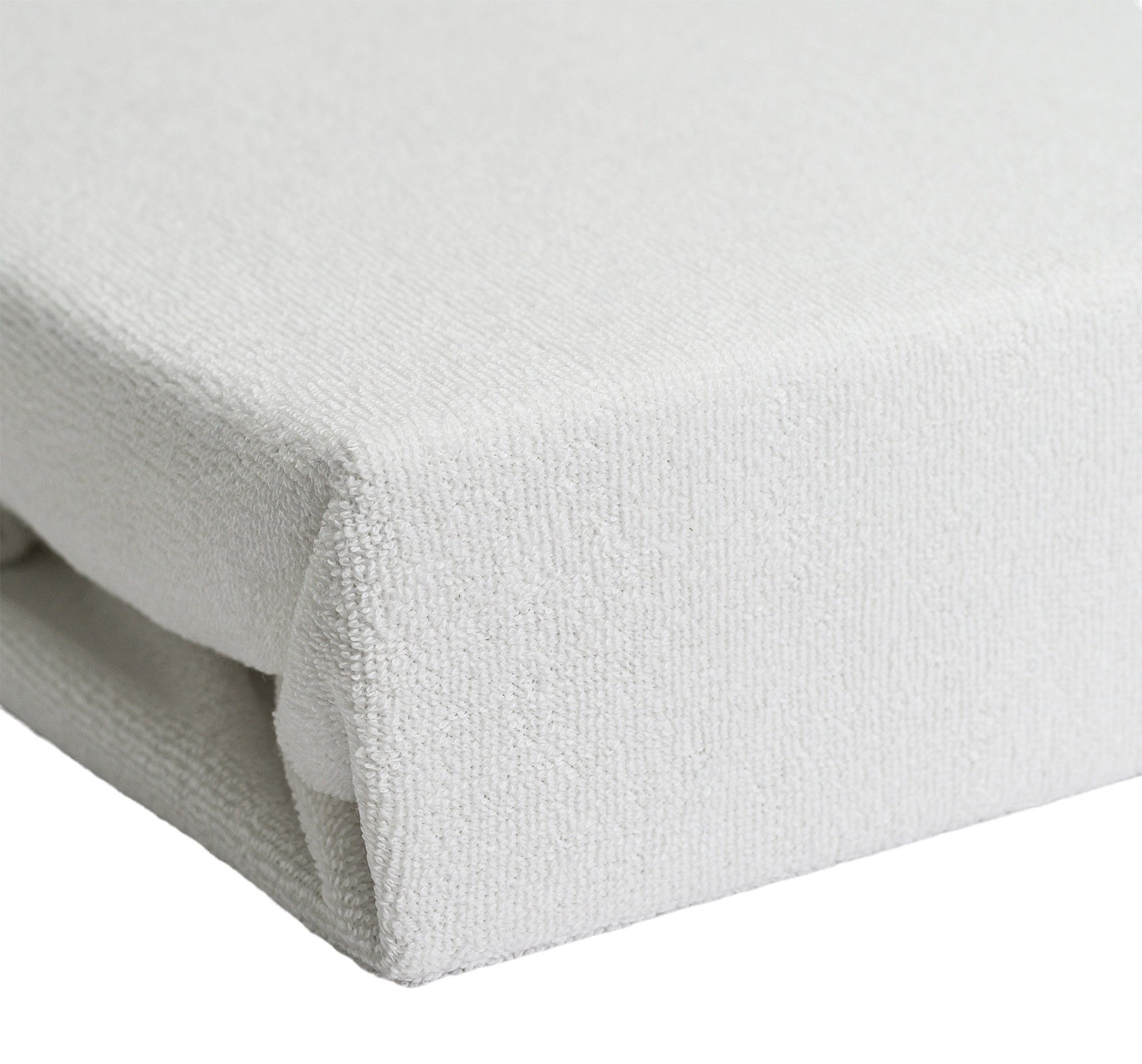 Hometex Premium Textiles Spannbettlaken aus Frottier Stoff bis 23 cm Steghöhe, Frottee, Gummizug: Rundumgummizug, Kuschelig warm und extra weich, ideal für die  – Bild 4 von 5