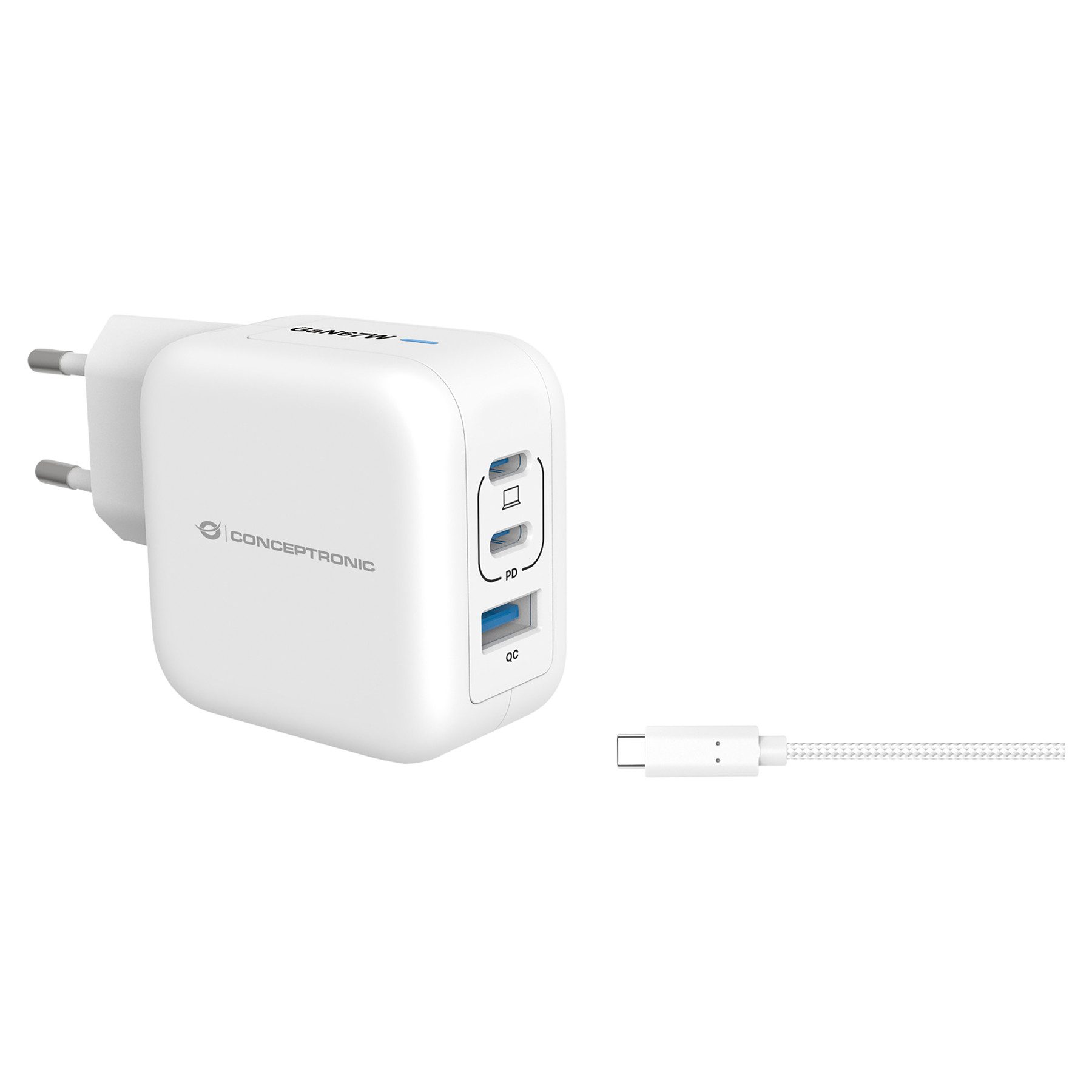 CONCEPTRONIC USB-Ladegerät ALTHEA17W 2x USB-C USB-Ladegerät