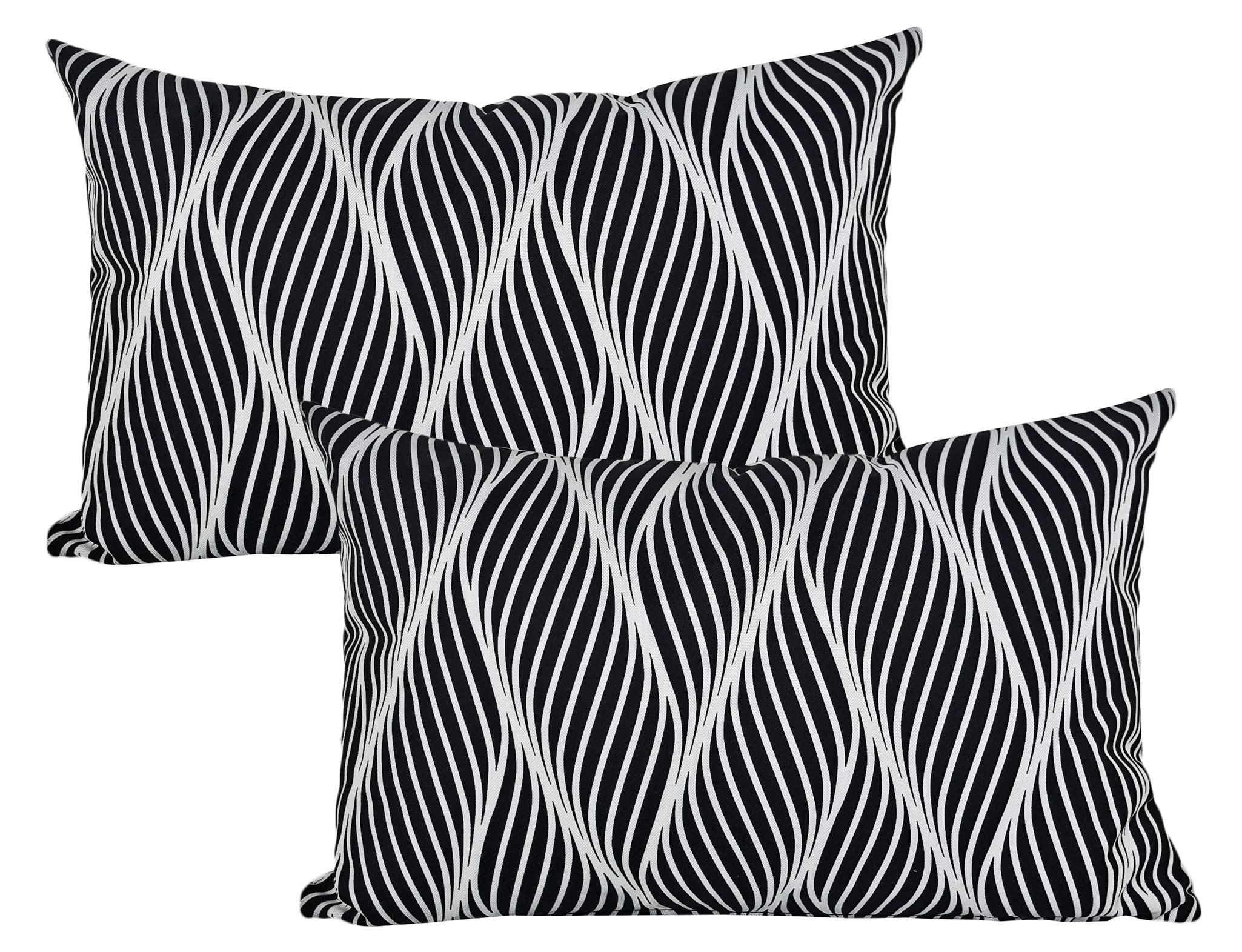 JACK Kissenbezüge 2er Set 30x50cm Motiv Outdoor Kissen Wasserfest, (2 Stück), 2x Kissenhülle, strapazierfähig, wasserabweisend, Innen & Außen