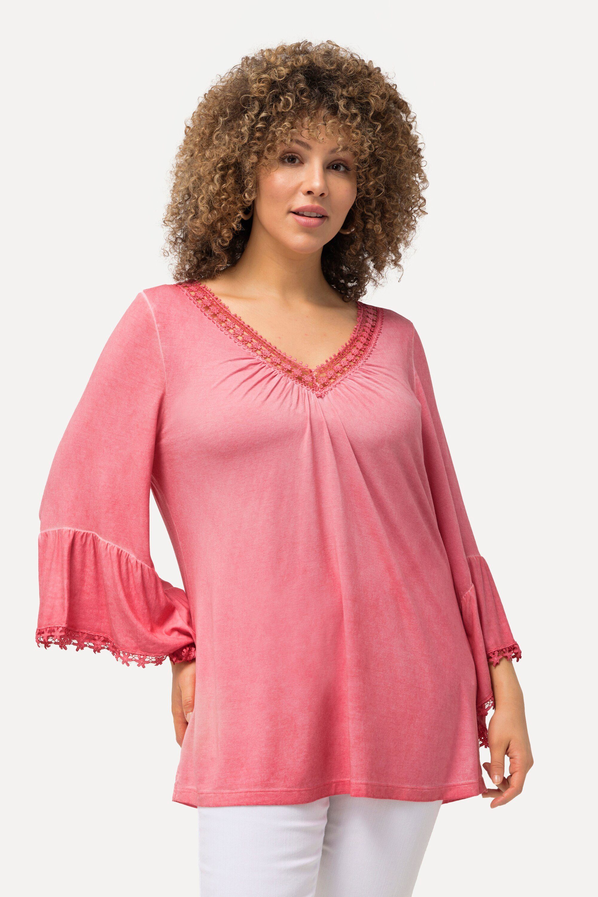 Ulla Popken T-Shirt T-Shirt cold dyed günstig online kaufen