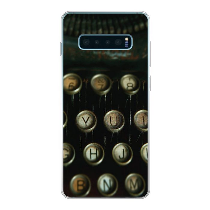 MuchoWow Handyhülle Schreibmaschine - Vintage - Tastatur Phone Case Handyhülle Samsung Galaxy S10 Lite Silikon Schutzhülle