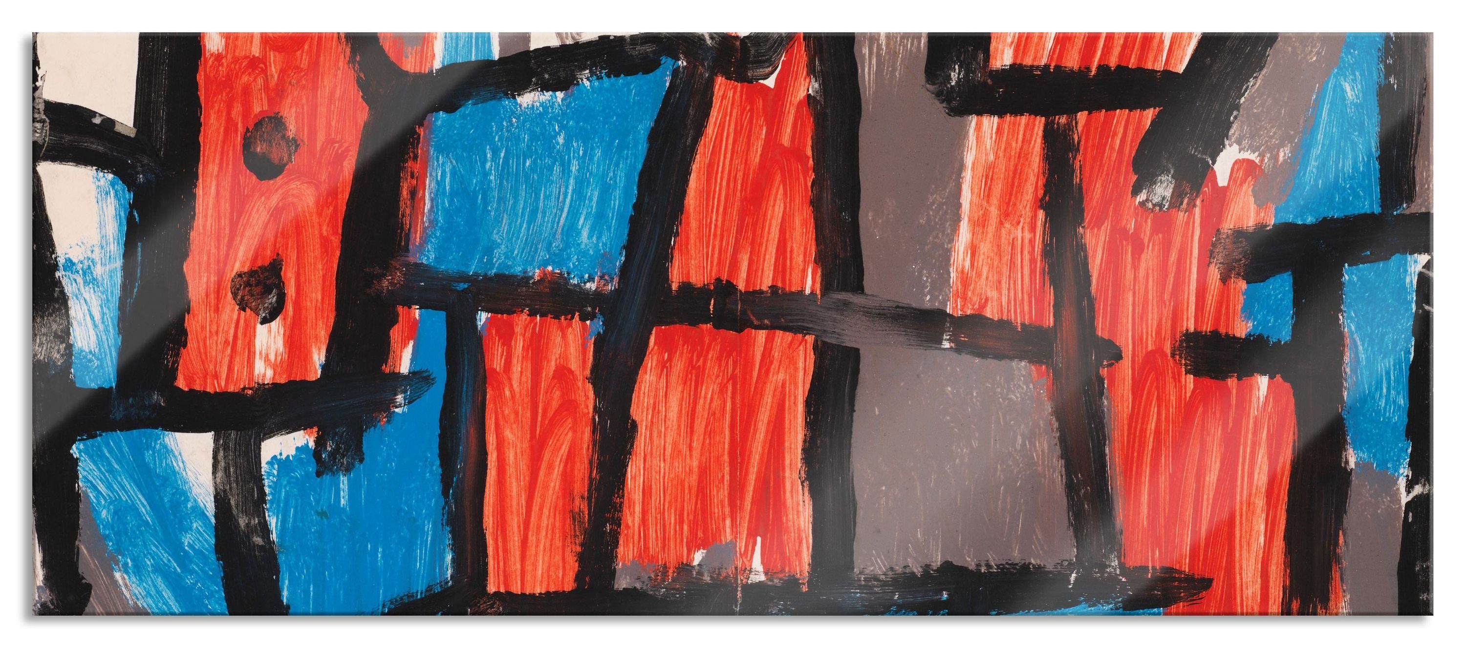 Dulcamara, (1 St), Insula und Glasbild Paul Klee aus Aufhängungen Dulcamara - Klee Glasbild Echtglas, Abstandshalter - Pixxprint Paul inkl. Insula