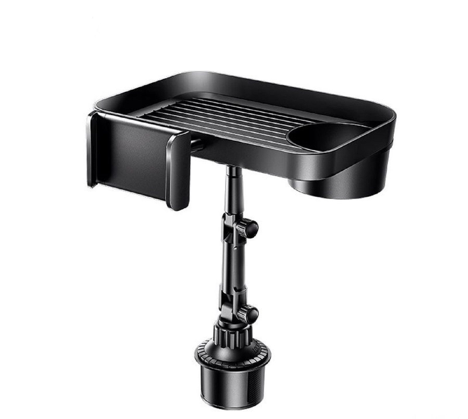 Remax Handy-Halterung Autohalterung RM-C48 mit Becherhalter Schwarz, (bis 14,00 Zoll, Mehrzweck-Ablage, Sichere Telefonhalterung)