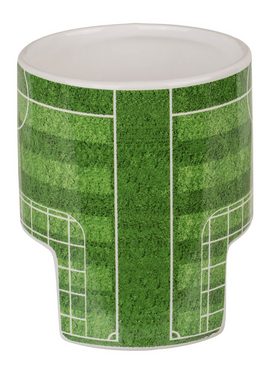 Haus und Deko Geschirr-Set Tasse Fußballtasse mit Ball und Fußballschuhen Fun Tasse Becher Mug (1-tlg), Keramik