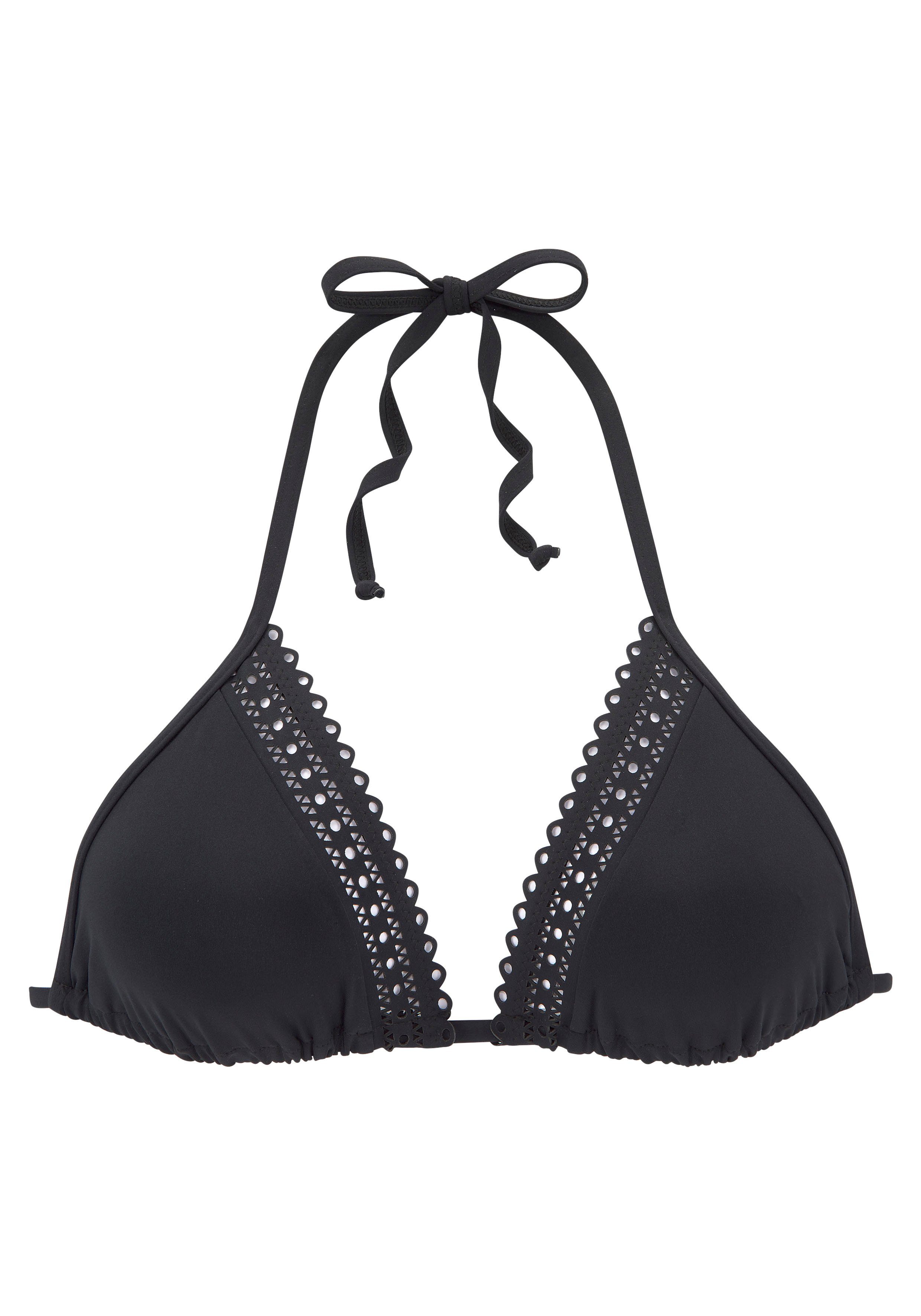 s.Oliver Triangel-Bikini-Top Aiko, mit Häkeloptik günstig online kaufen