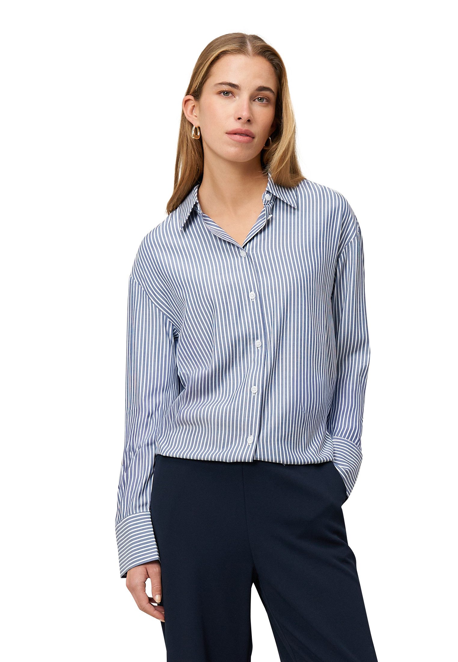 Zero Hemdbluse Damen mit Streifen